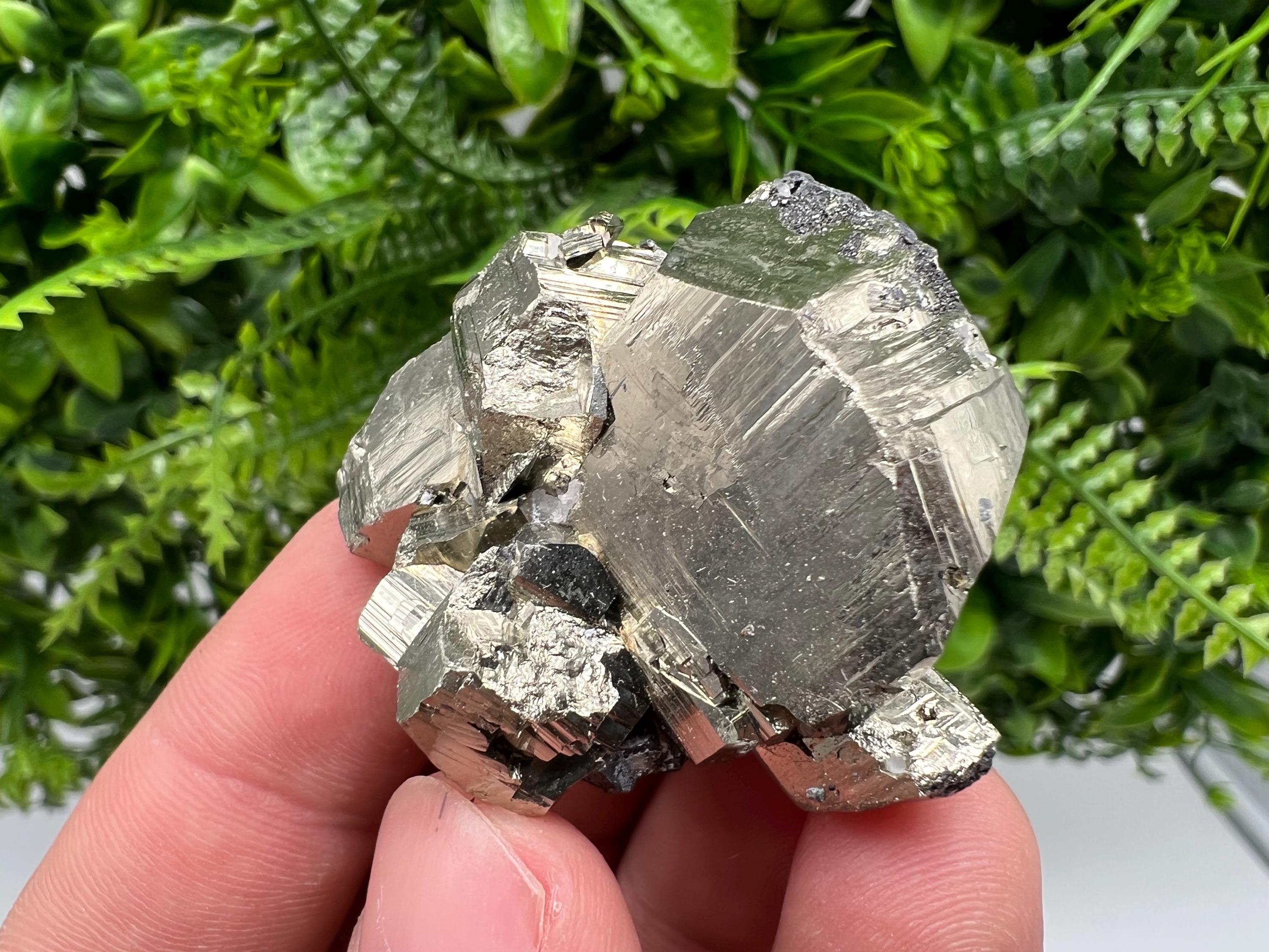 Pyrite on Sphalerite, Bulgaria Mineral Specimen