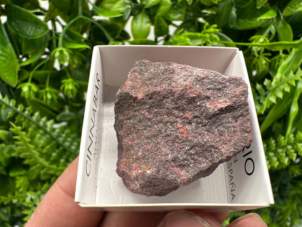 Red Cinnabar Crystal Specimen: Raw Mineral from Almaden, Spain