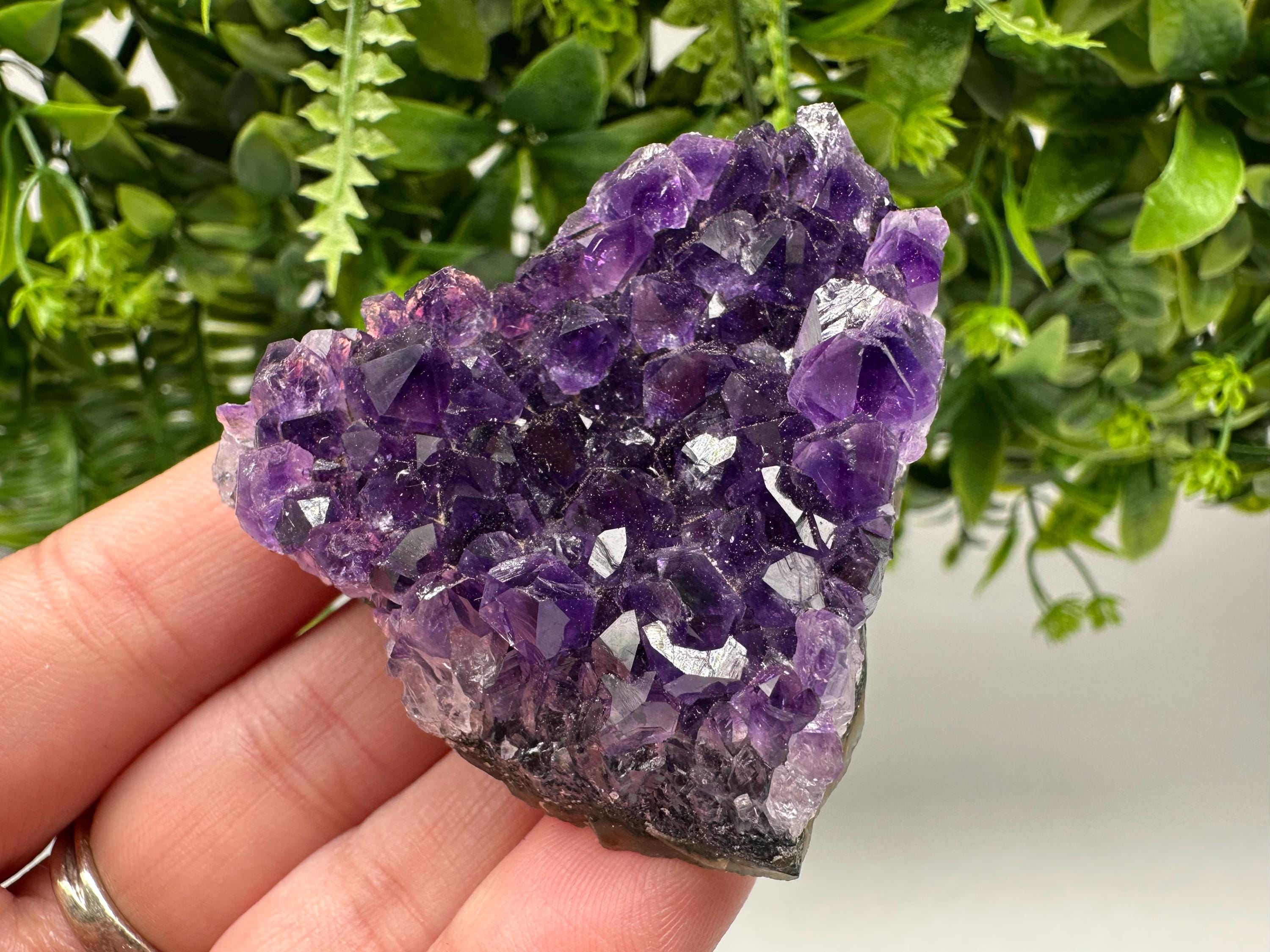 Uruguay Amethyst Crystal: Purple Quartz Home Decor, Energy Stone