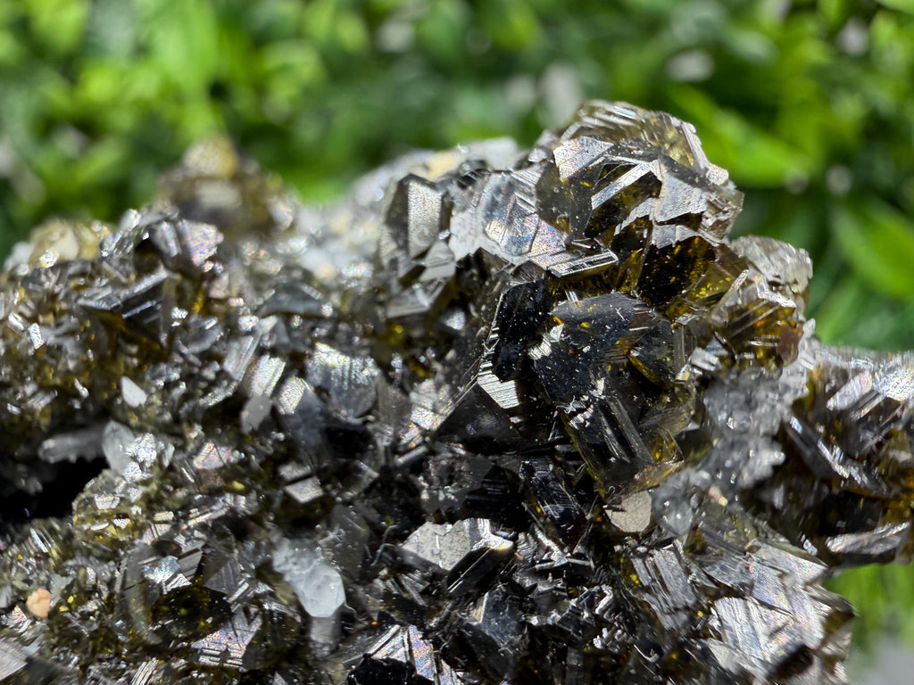 Sphalerite Cleiopfane on Quartz Mineral Specimen, Krushev Dol Mine, Bulgaria Home Decor Stone