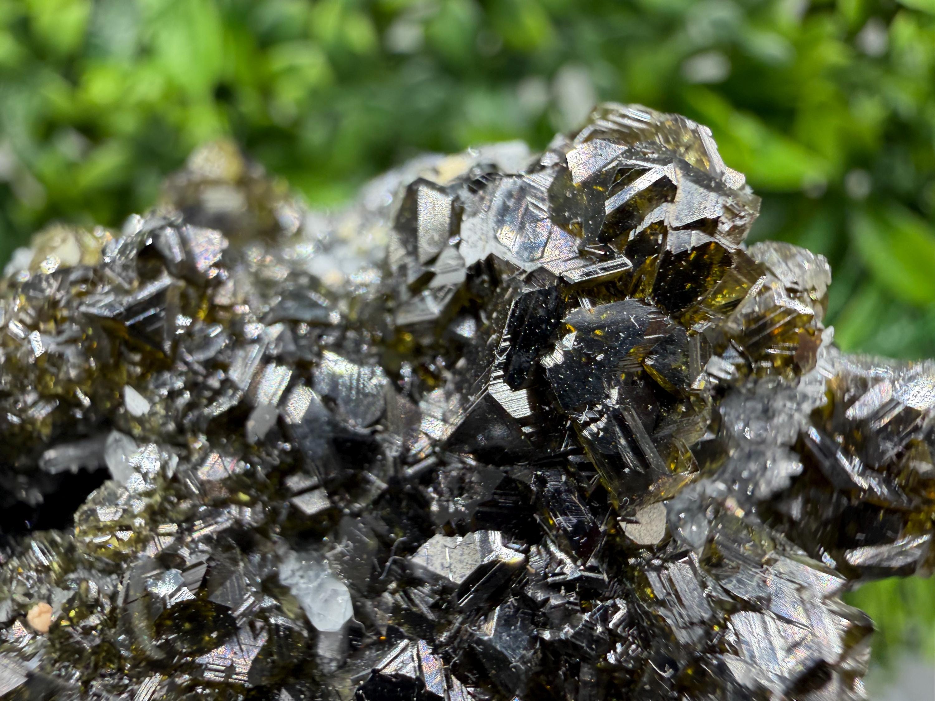 Sphalerite Cleiopfane on Quartz Mineral Specimen, Krushev Dol Mine, Bulgaria Home Decor Stone