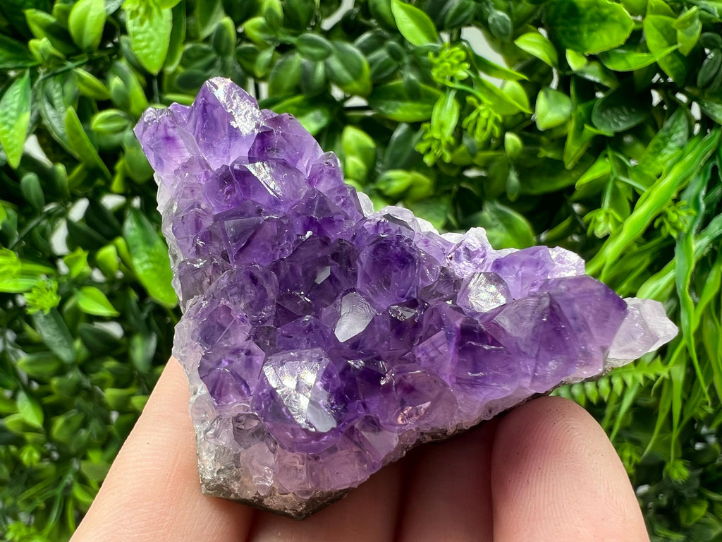 Uruguay Purple Amethyst Cluster, Natural Crystal Decor