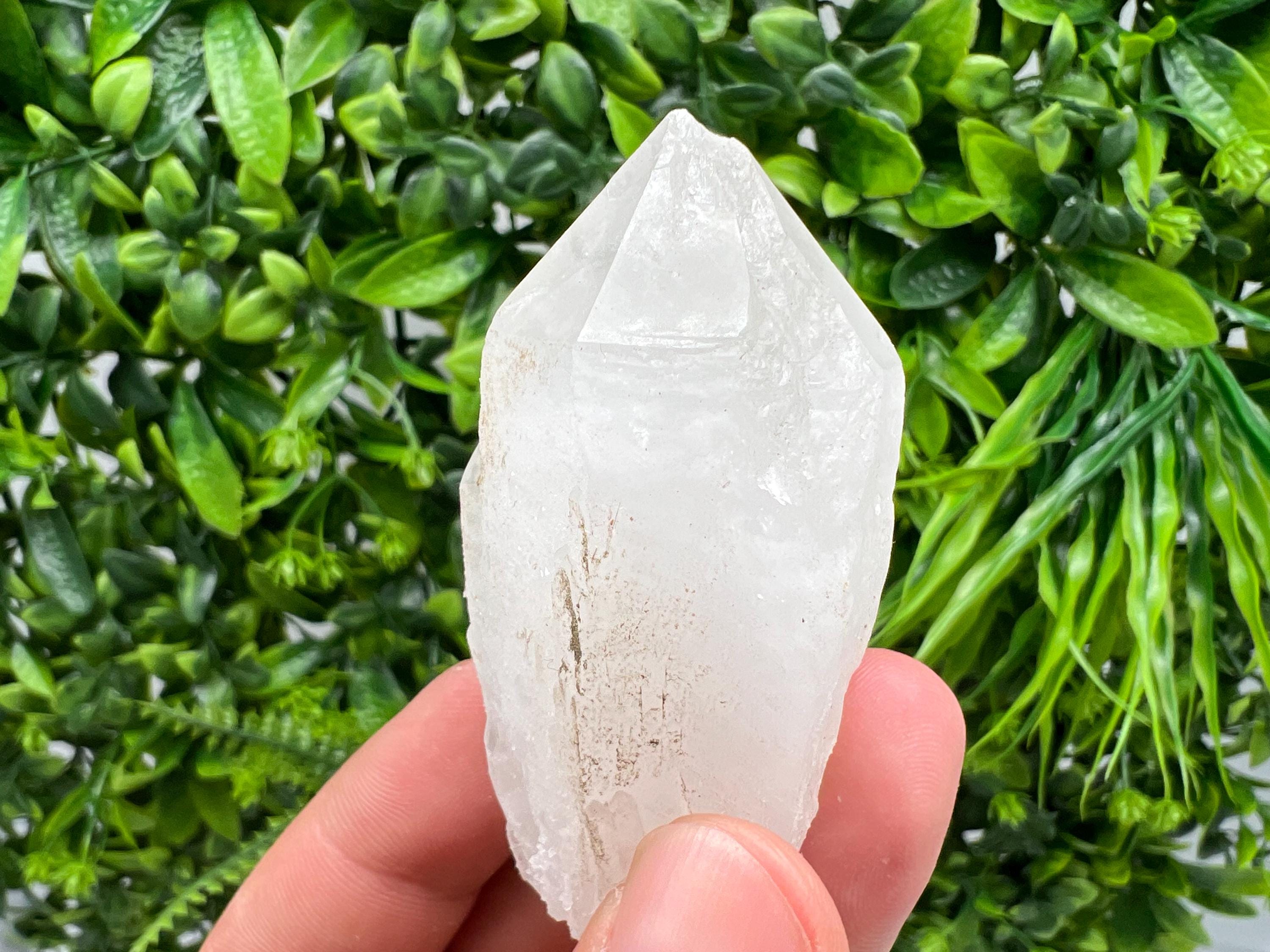 Transparent Quartz Crystal, Bulgaria Mineral Specimen, Home Decor Stone