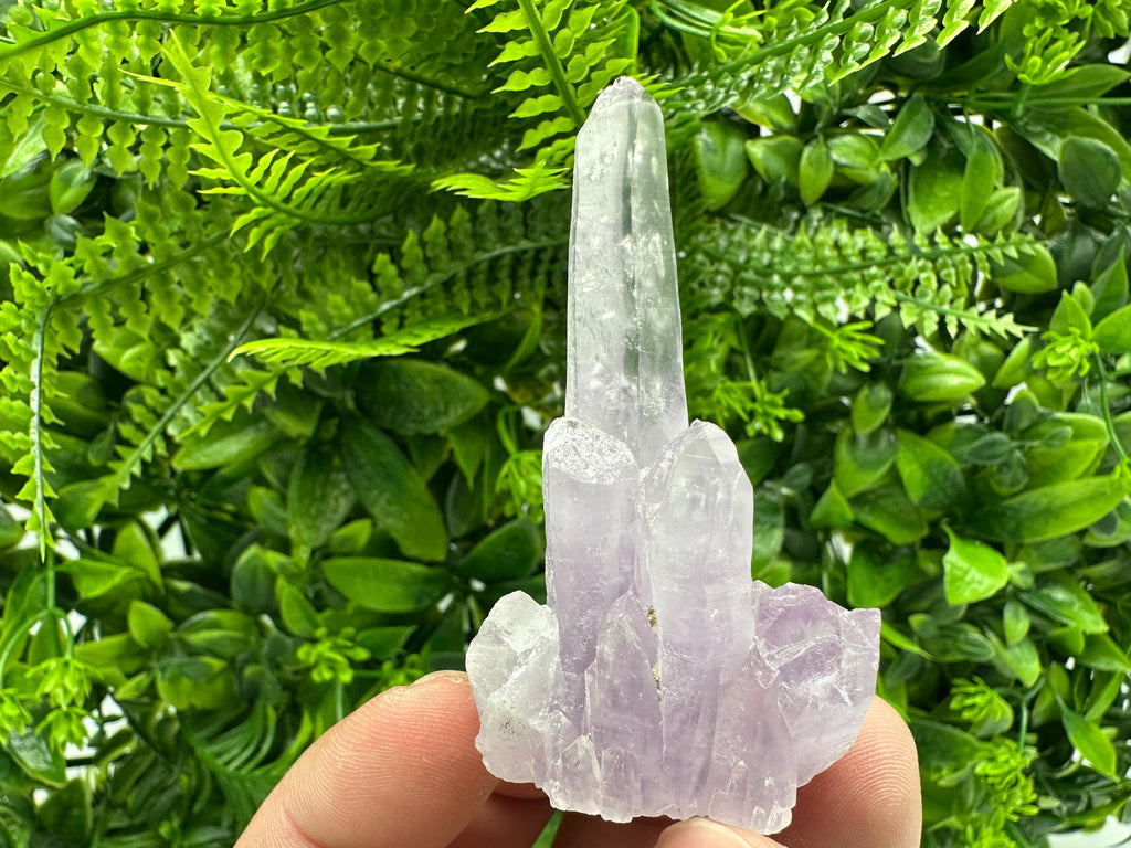 Phantom Amethyst Crystal, Cérusite Mineral Specimen