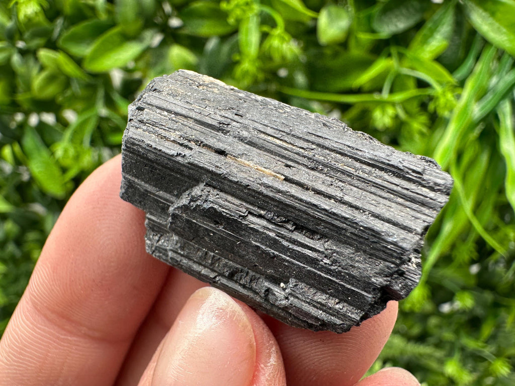 Natural Black Tourmaline Crystal – Raw Protective Stone, Healing Crystal, Grounding Mineral Gift