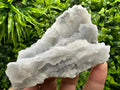 Blue Chalcedony Quartz with Chlorite Inclusions: Bulgaria Crystal Decor