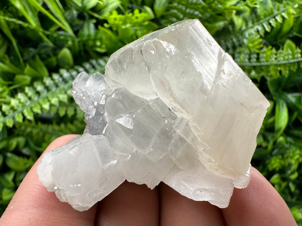 Spanish Calcite Mineral Specimen with Yellow Fluorite