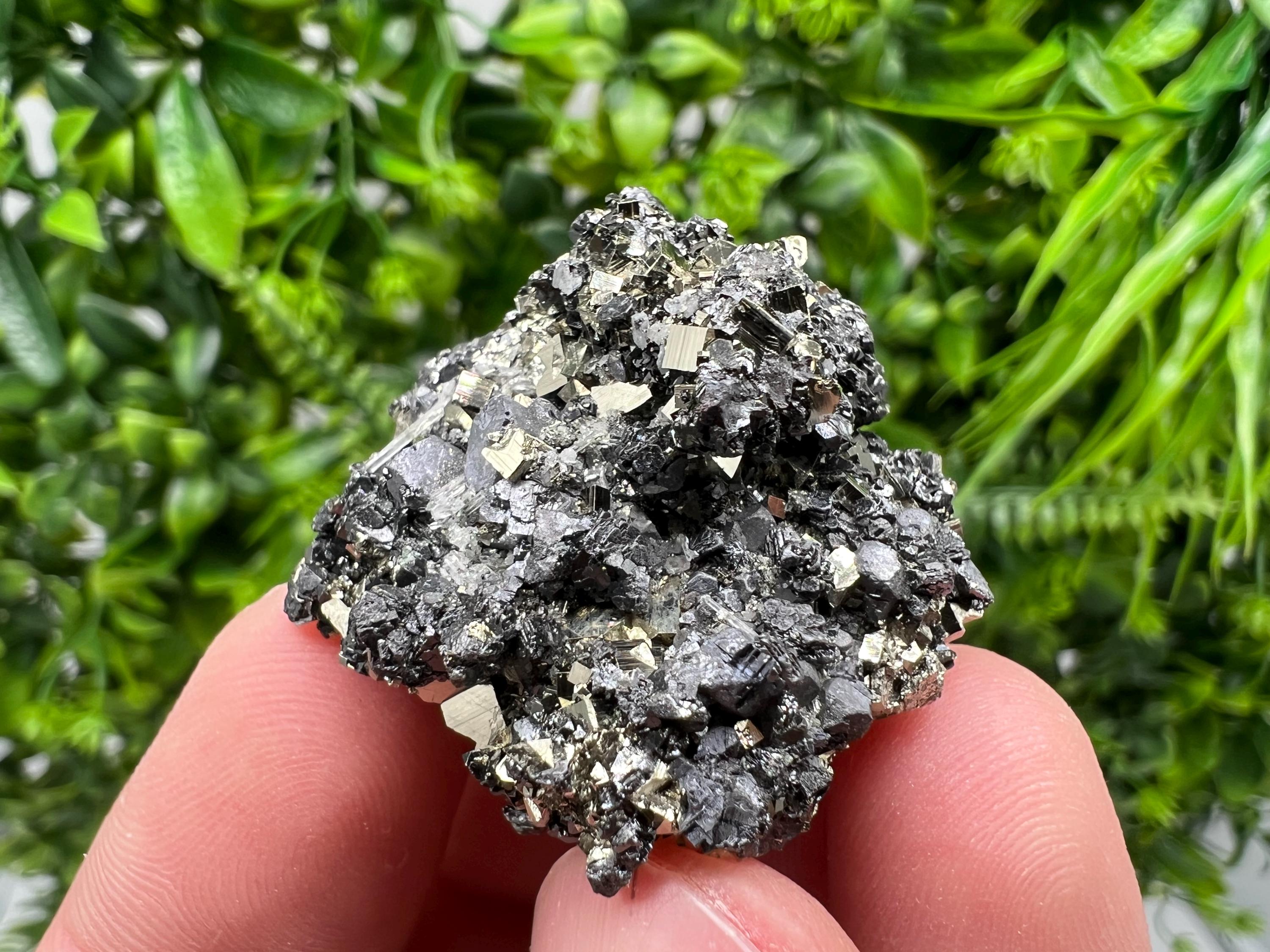 Pyrite Galena Sphalerite Quartz Specimen: Borieva Mine, Bulgaria