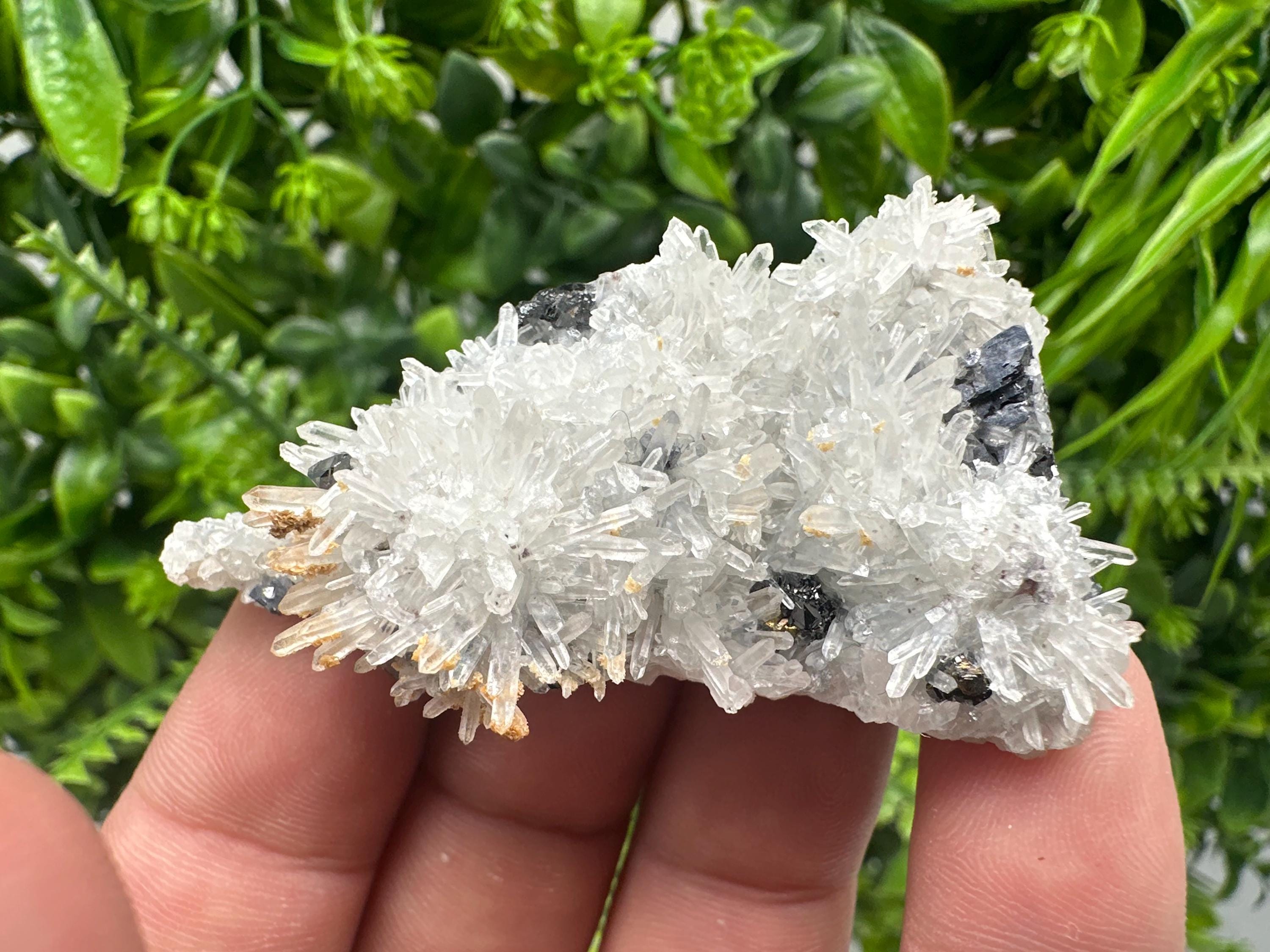 Quartz Sphalerite Siderite Specimen: Bulgaria Home Decor Stone