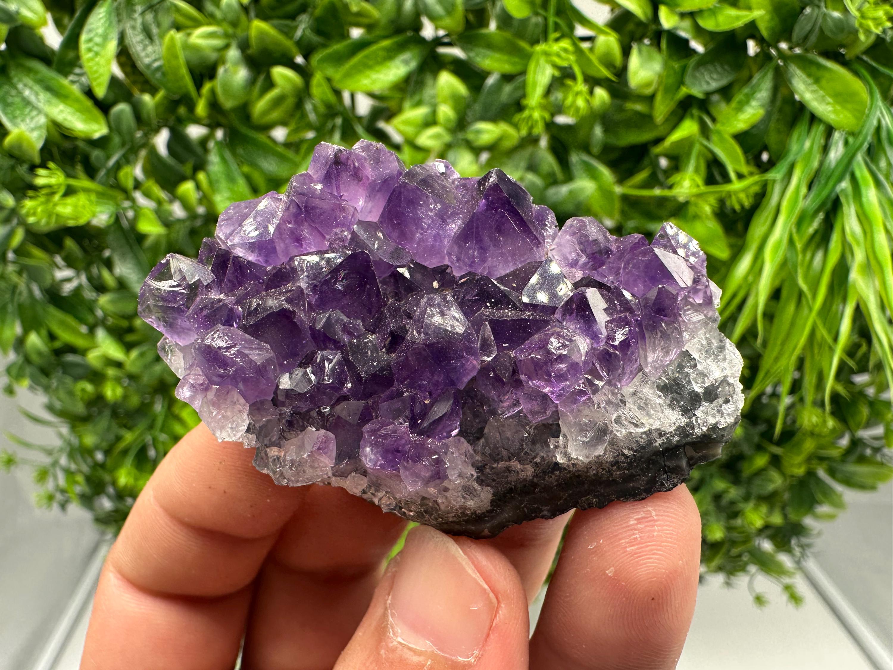 Uruguay Amethyst Cluster, Natural Purple Quartz, Home Decor