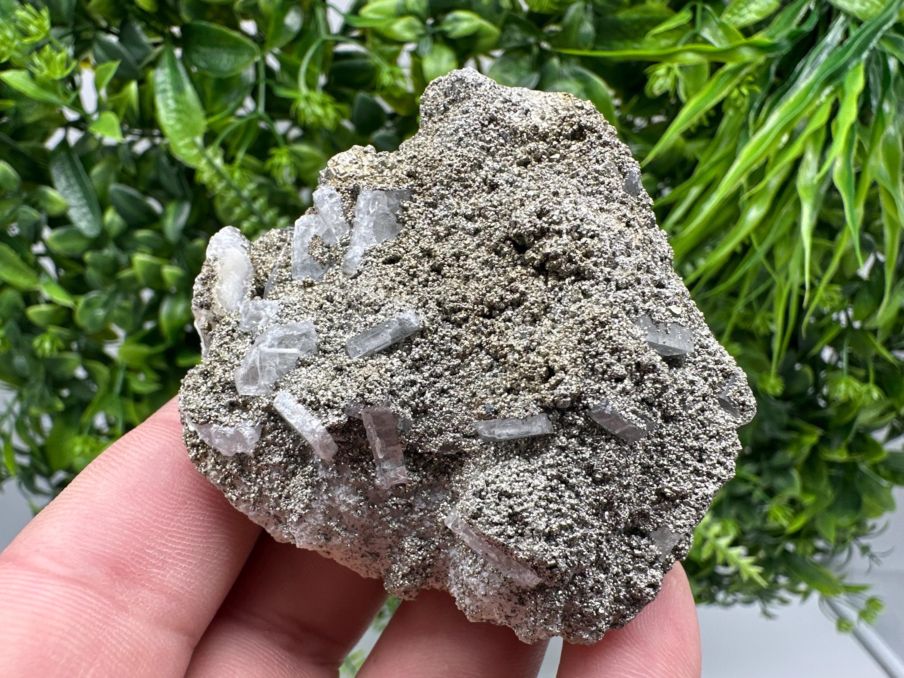 Barite Marcasite Cluster on Chalcedony, Bulgaria Mineral Specimen