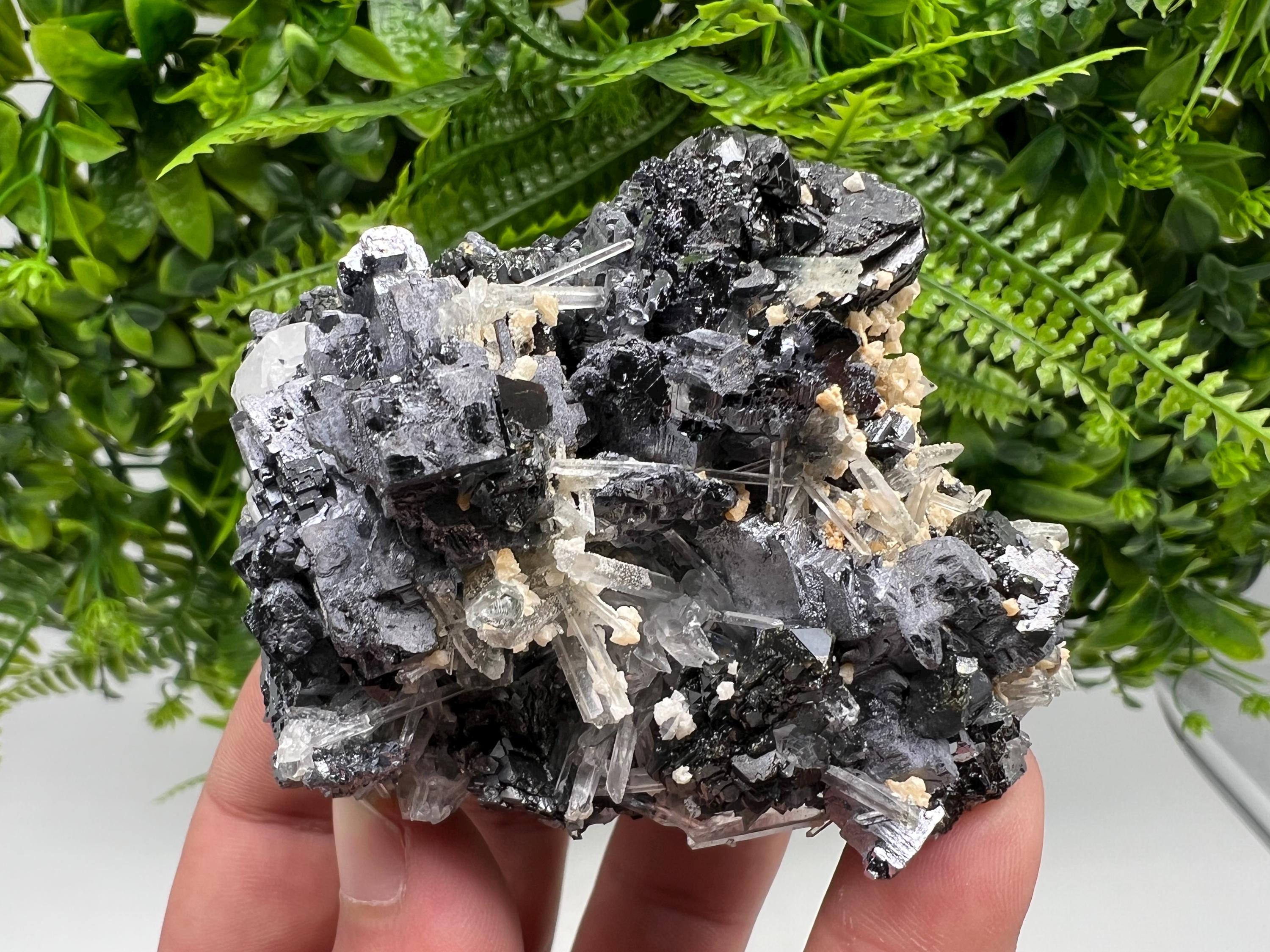 Galena Sphalerite Quartz Mineral Specimen, Krushev dol Mine, Bulgaria