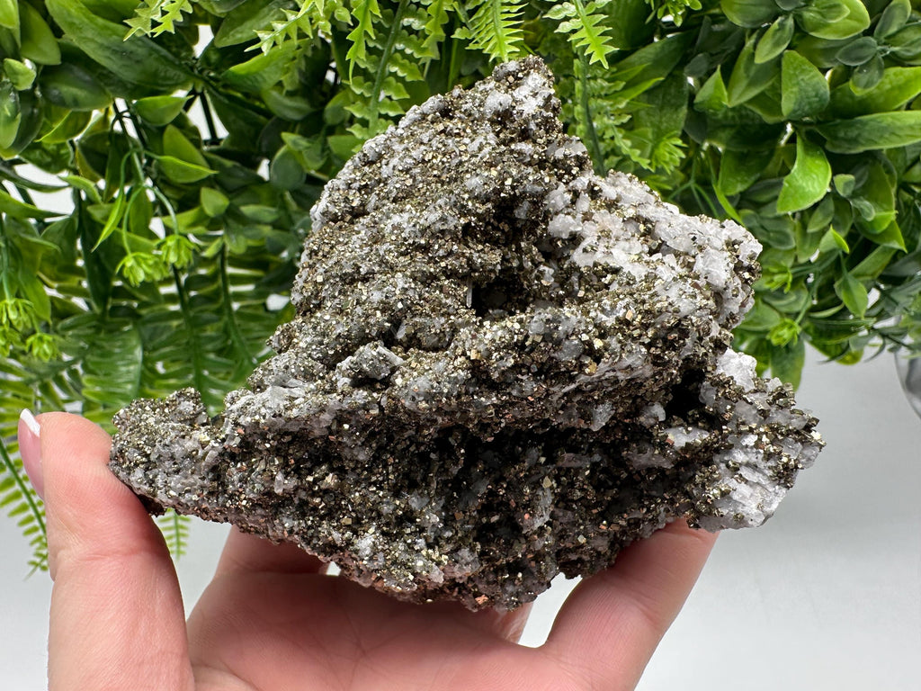 Stunning Pyrite on Quartz,Calcite from Borieva mine,Madan,Bulgaria,natural,collectible mineral specimen,home decor stone,collection crystal