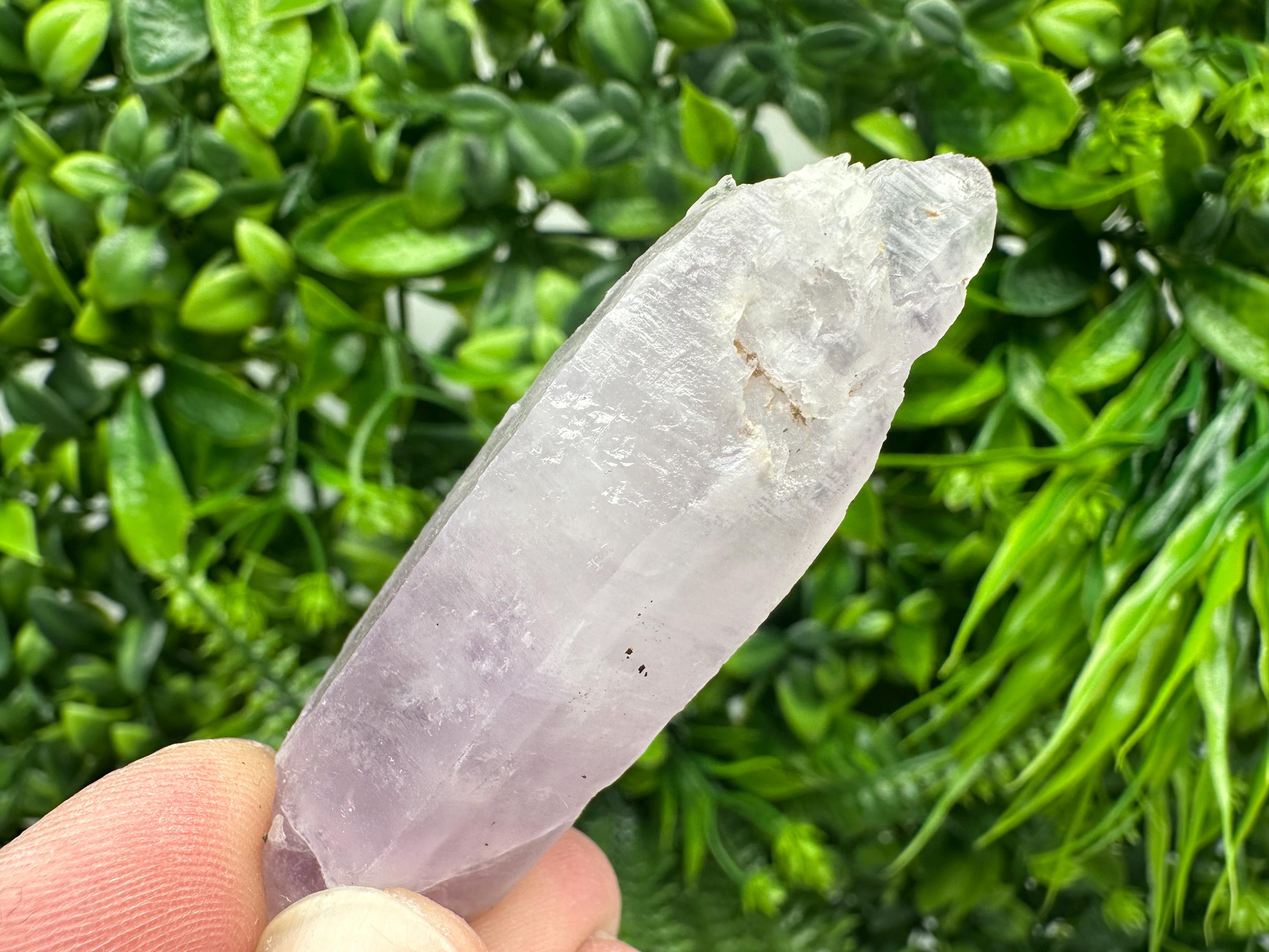 Amethyst Phantom Quartz Crystal: Chalcedony Chlorite Inclusions, Bulgaria