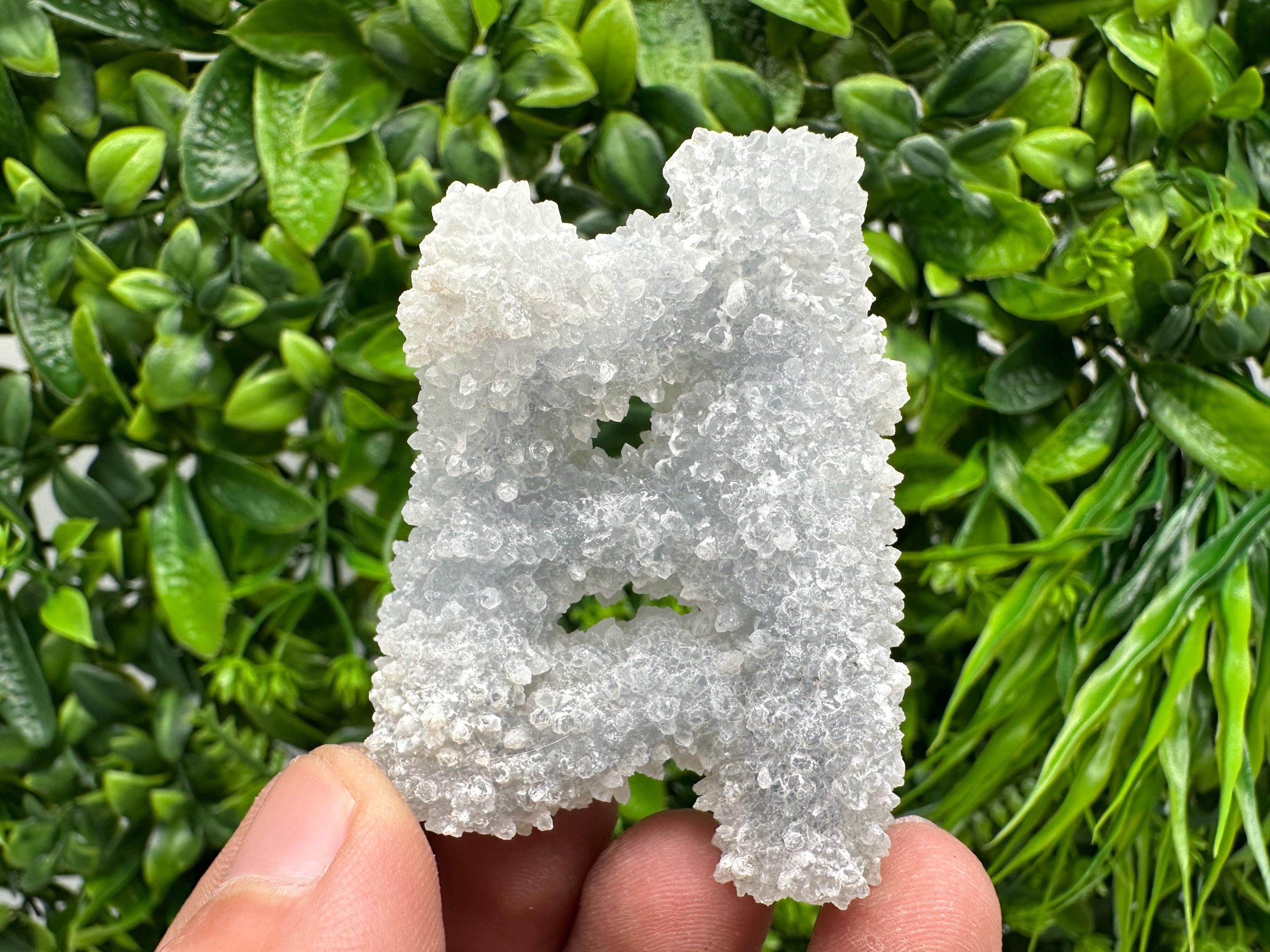 Natural Chalcedony Specimen: India Crystal Mineral, Home Decor