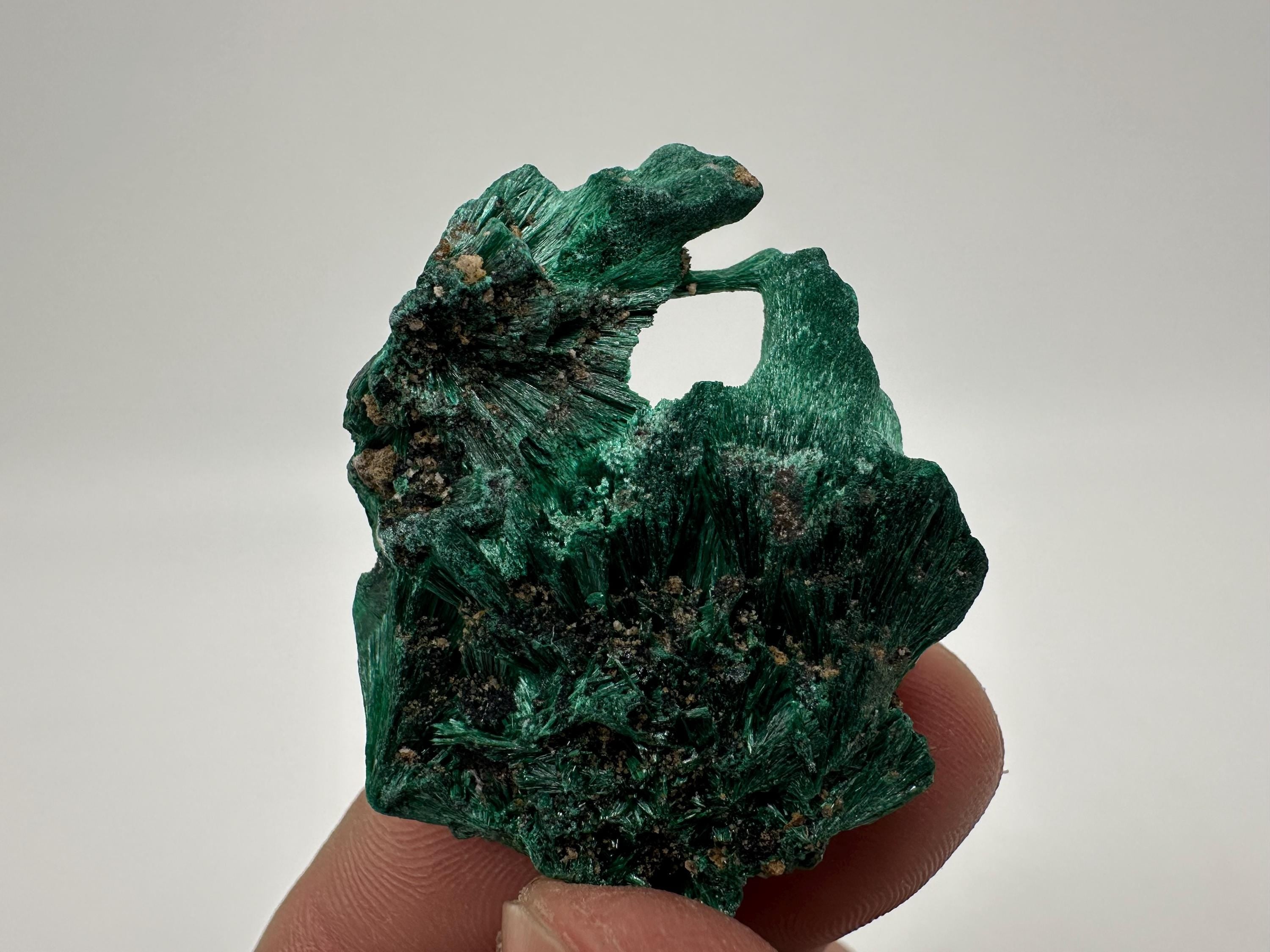 Green Polished Malachite Crystal, Congo Minerals, Chakra Stone