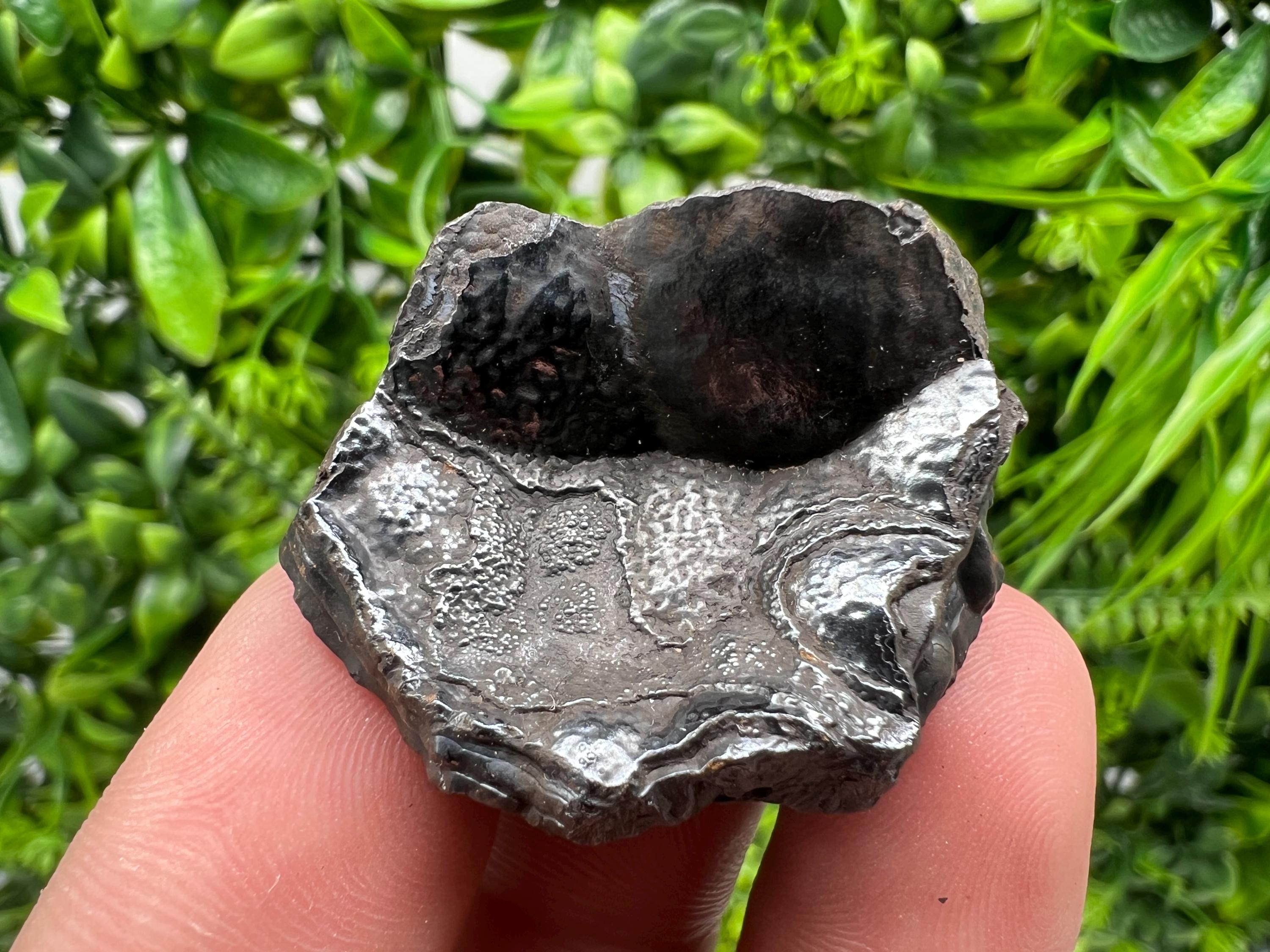 Moroccan Black Botryoidal Hematite Specimen: Chakra Reiki Crystal