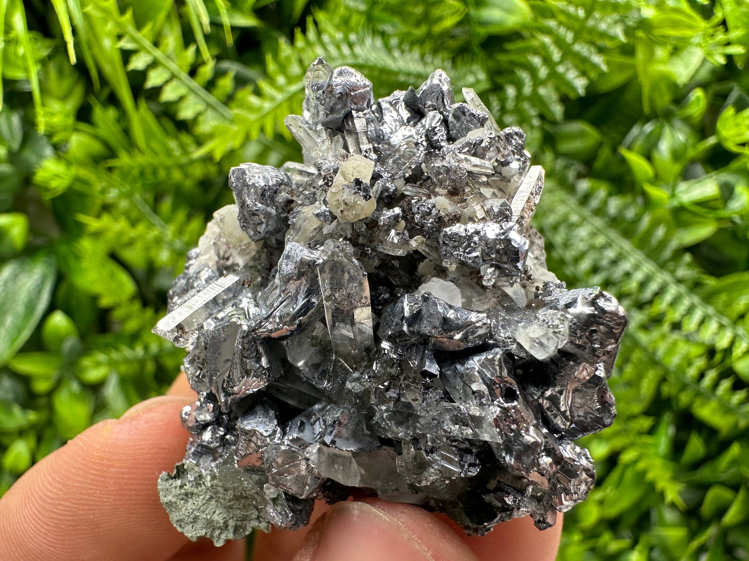 Galena with Quartz Crystal Cluster, Madan Bulgaria