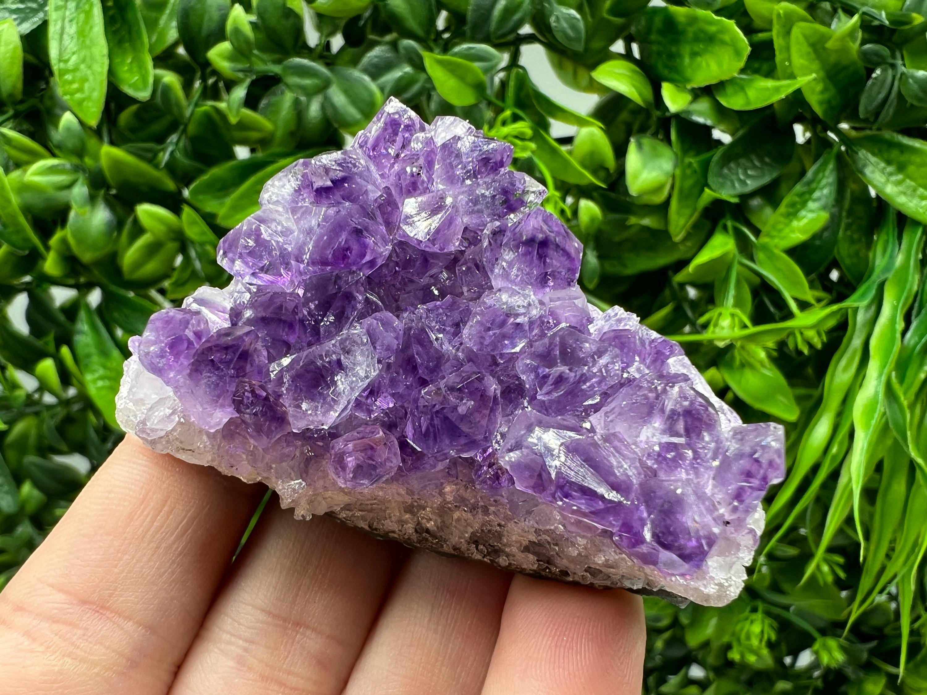 Natural Purple Amethyst Crystal Cluster from Uruguay, Home Decor, Energy Crystal
