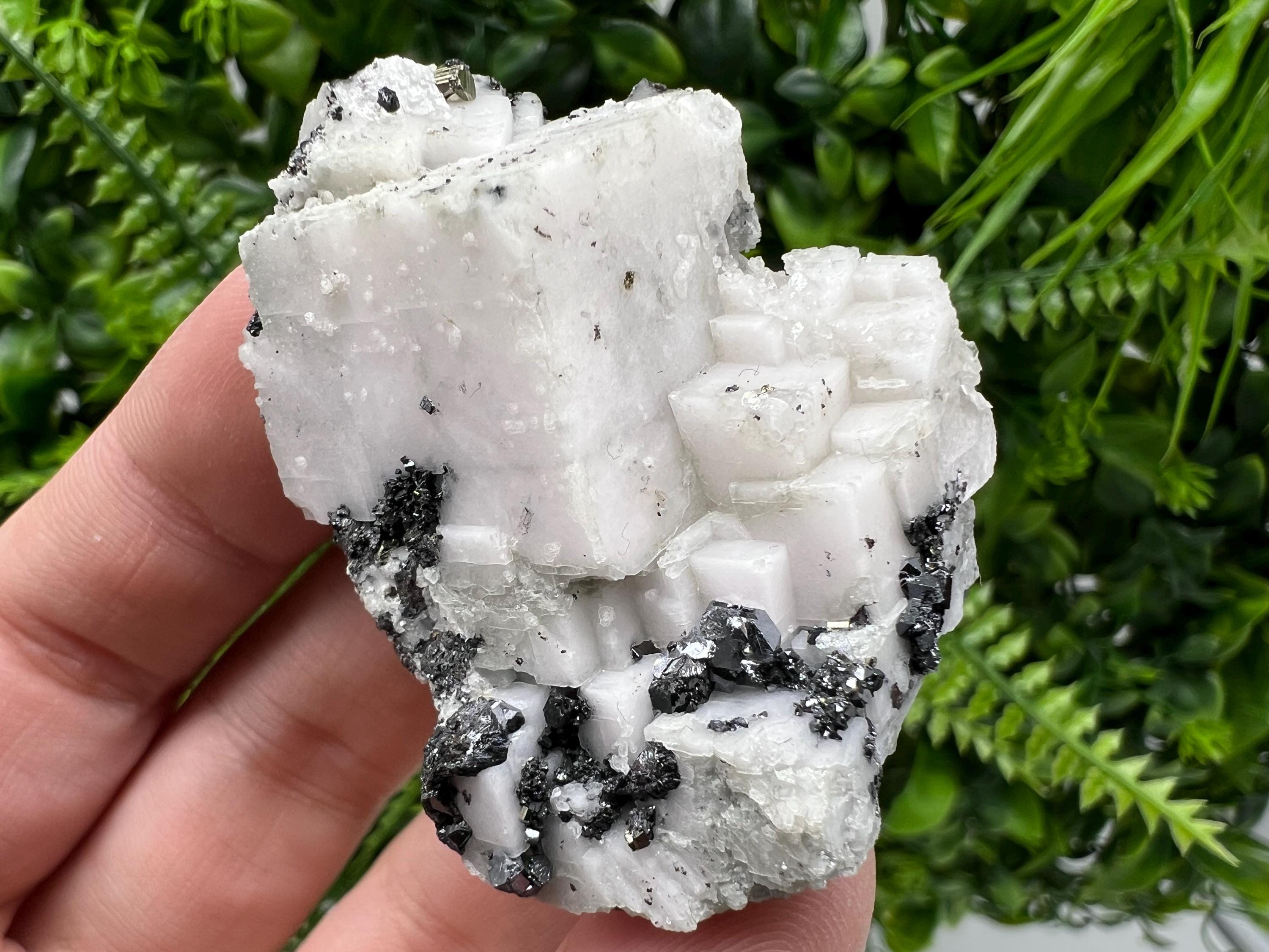 Incredible Mirror Galena on Mangano Calcite from Borieva mine,Bulgaria,natural mineral specimen,home decor stone,rare crystal,geology,gift