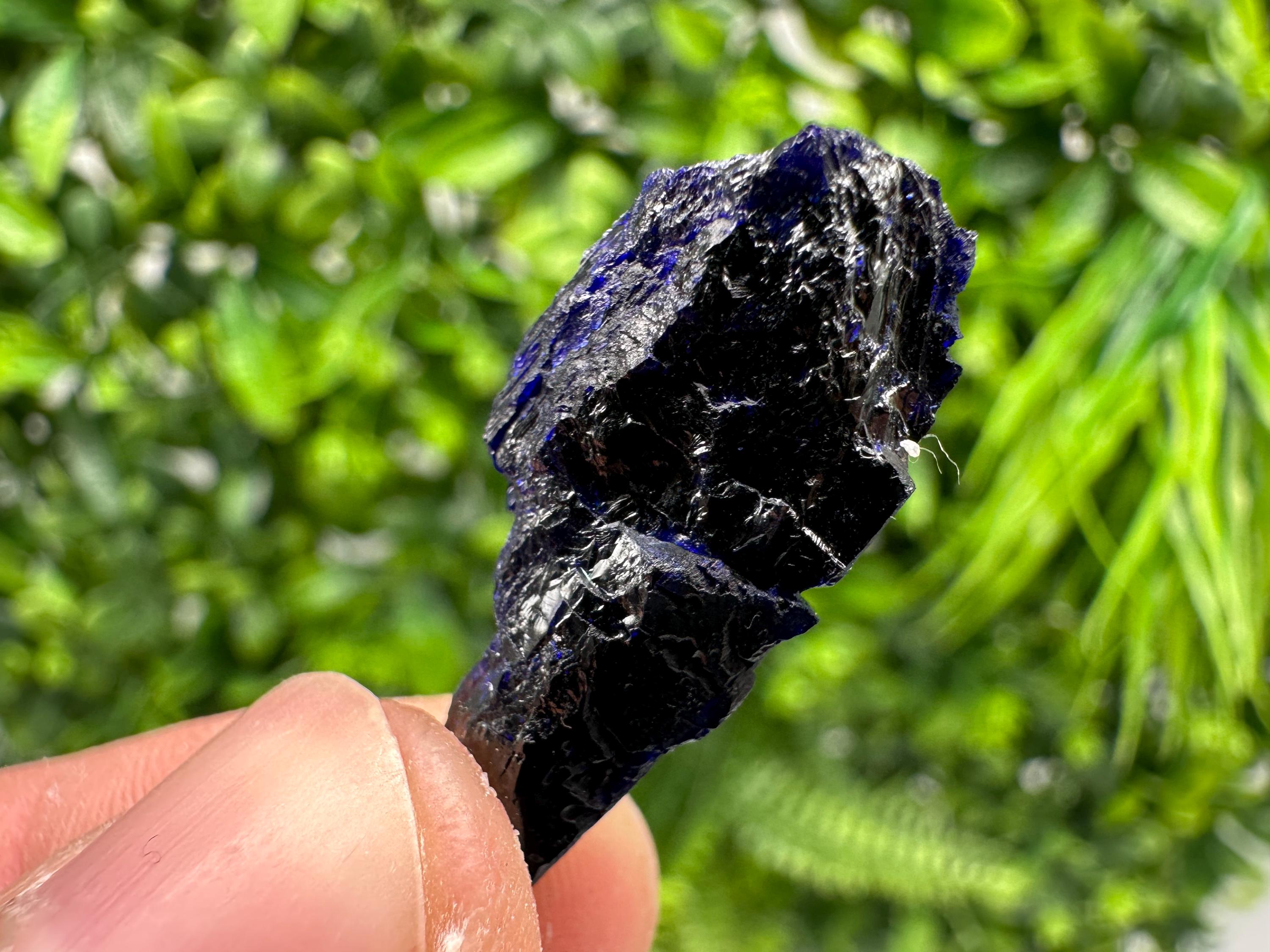 Crystallized Azurite-Kerrouchen,Morocco-Blue Azurite Specimen-High Quality Blue Azurite-Azurite Mineral Specimen, gemmy,lustrous of Azurite