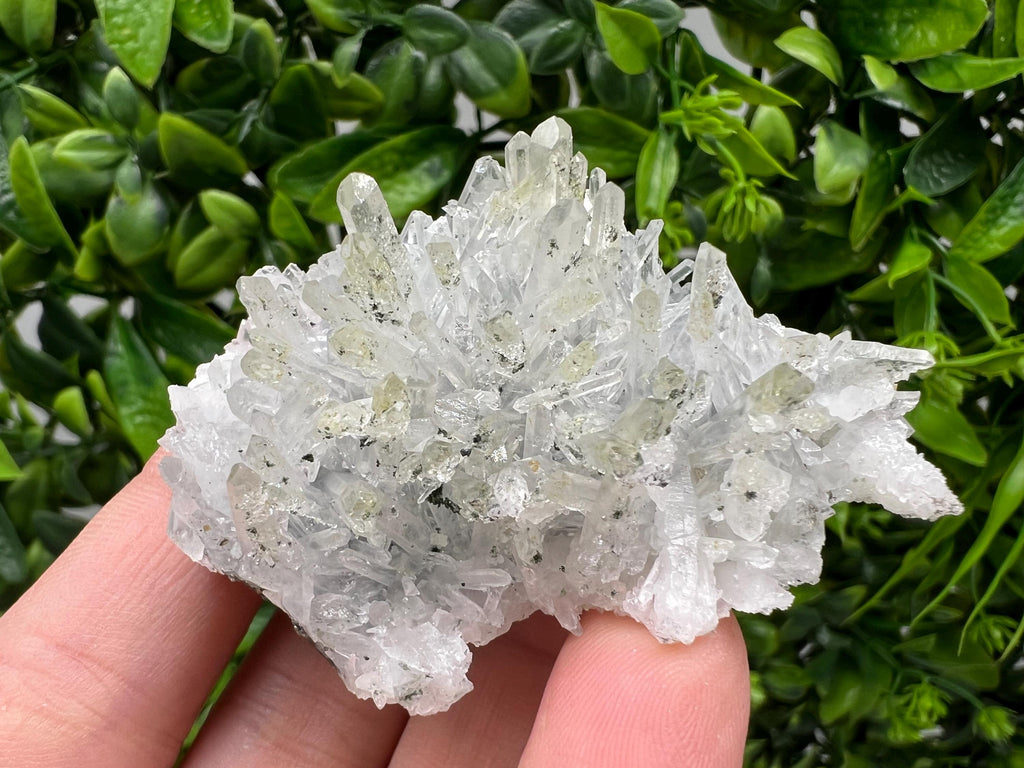 Lovely specimen Green Quartz inclusions Chlorite and Sphalerite/ Natural minerals/ Souvenir crystal gift minerals famous 9th September/Madan