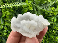 Blue Chalcedony Quartz with Chlorite Inclusions: Home Decor Crystal