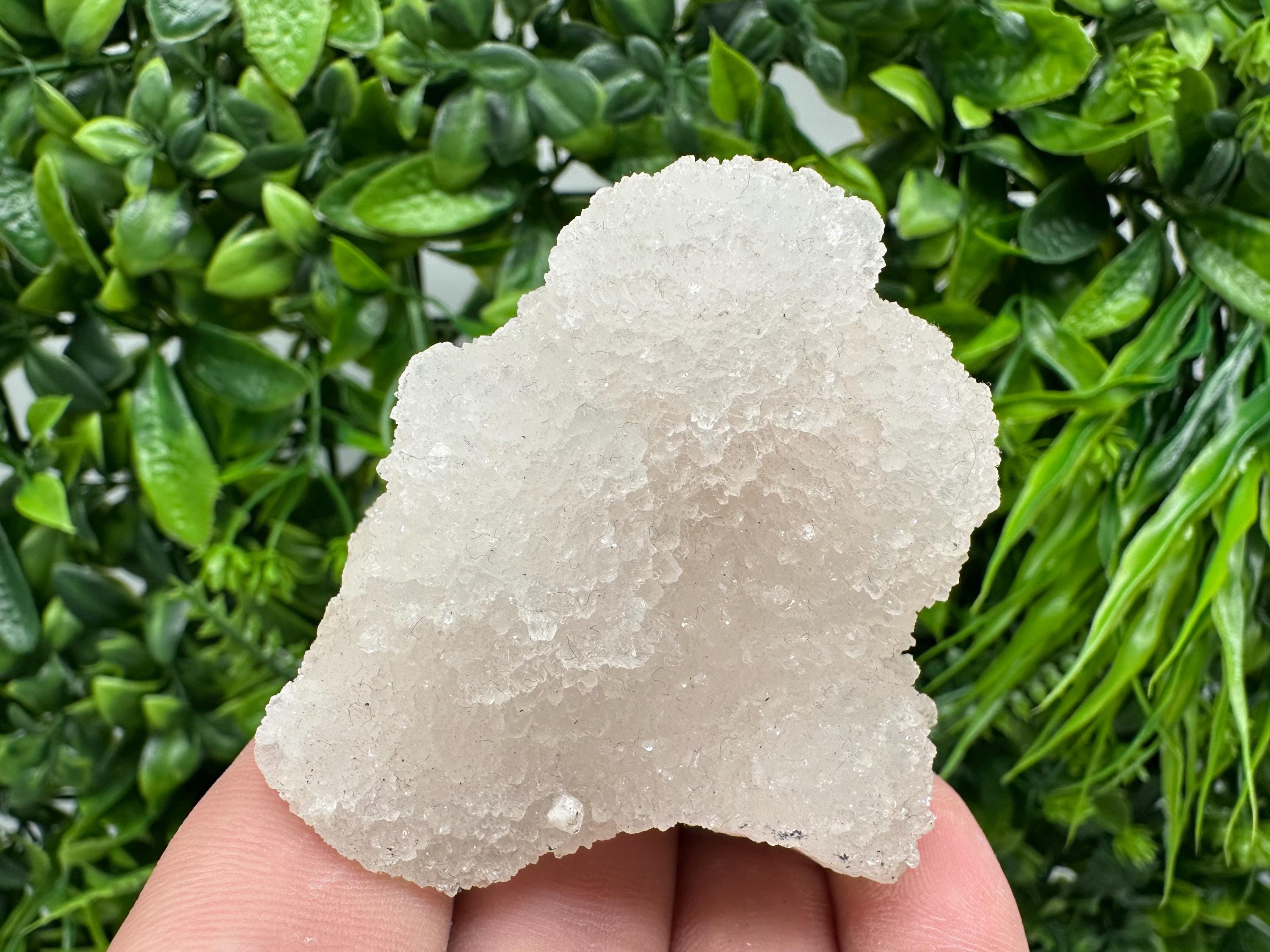 Natural Chalcedony Specimen: India Crystal Mineral, Home Decor