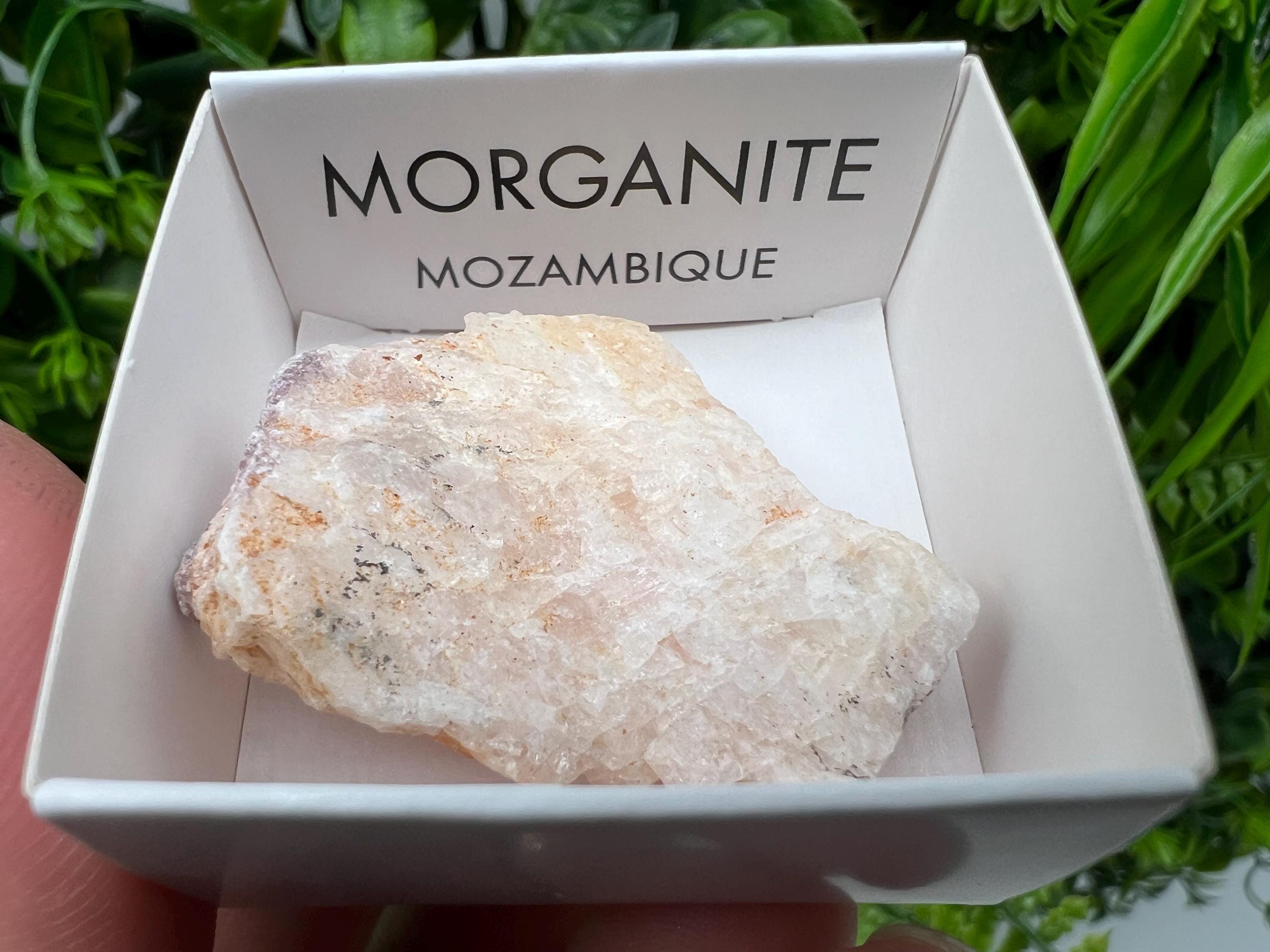 Raw Morganite Mineral Specimen, Mozambique Crystal, Home Decor