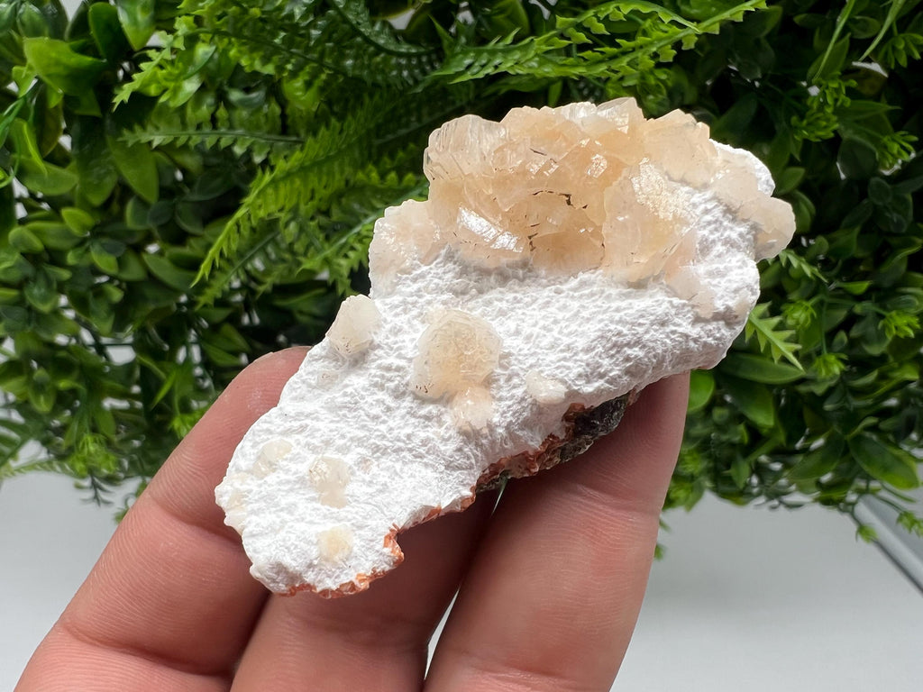 Rare Heulandite Apophyllite Cluster: Gold Minerals from Puna, India
