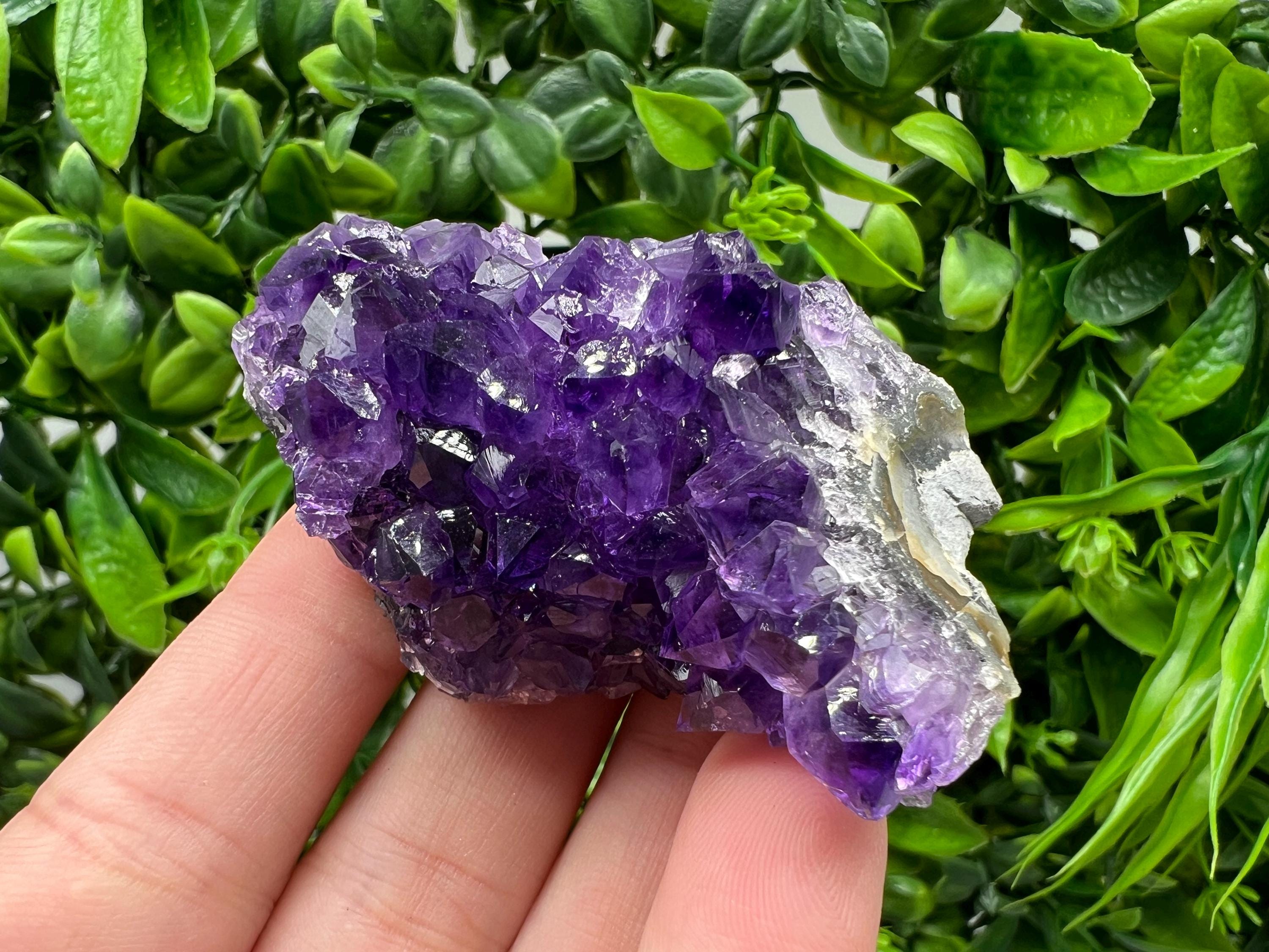 Uruguay Amethyst Crystal: Purple Quartz Home Decor, Energy Stone