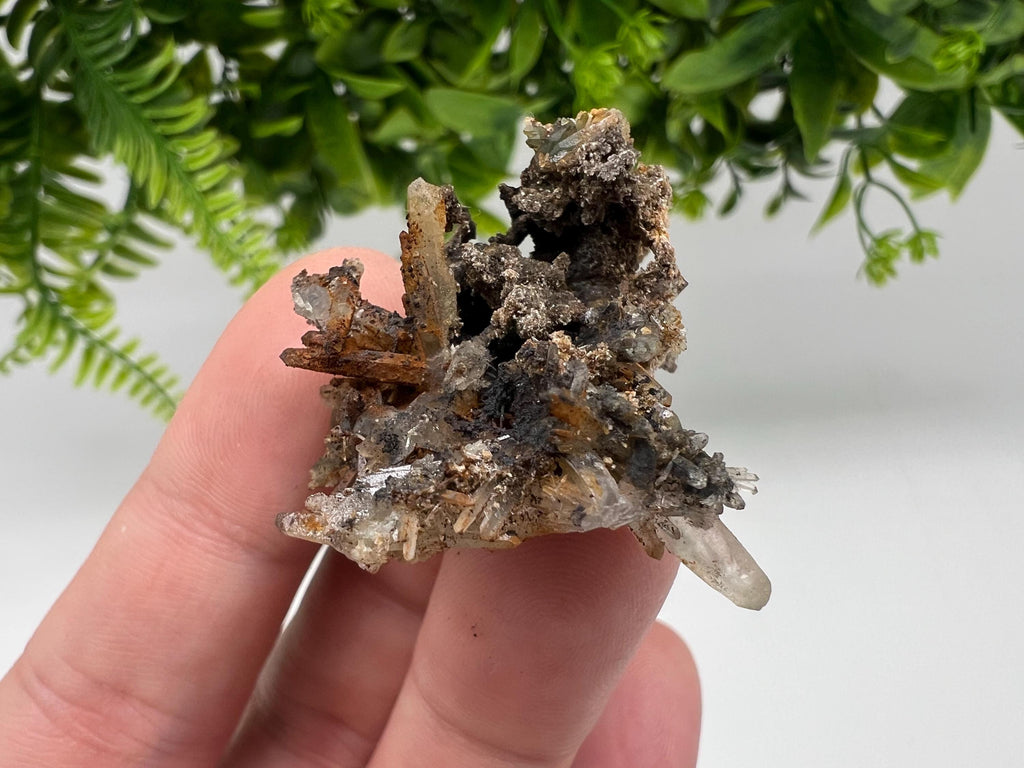 Bulgarian Quartz Mineral Specimen: Iron Oxide Limonite, 9th September Mine