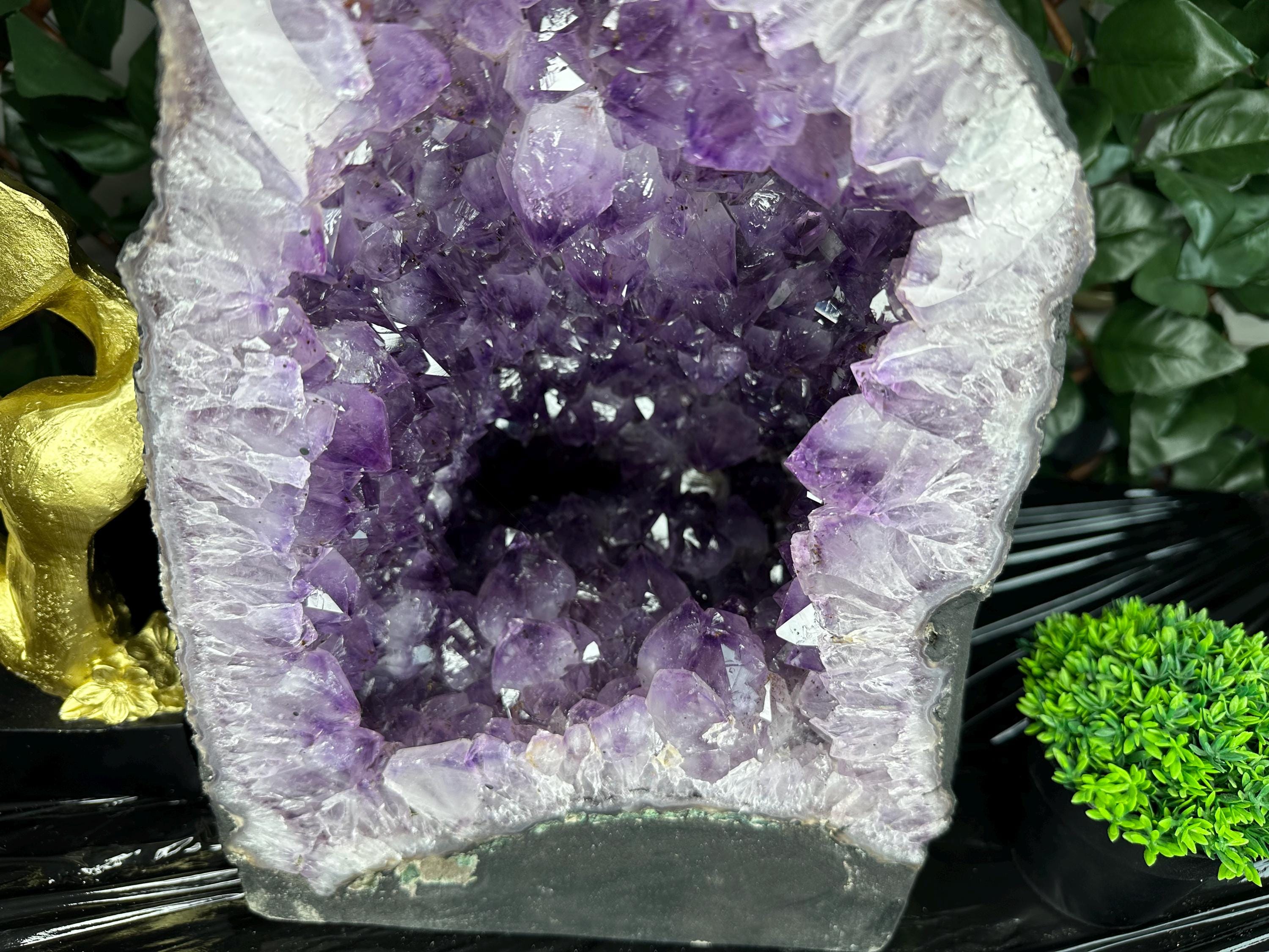 Large Amethyst Geode, Brazil Mineral Specimen, Purple Quartz