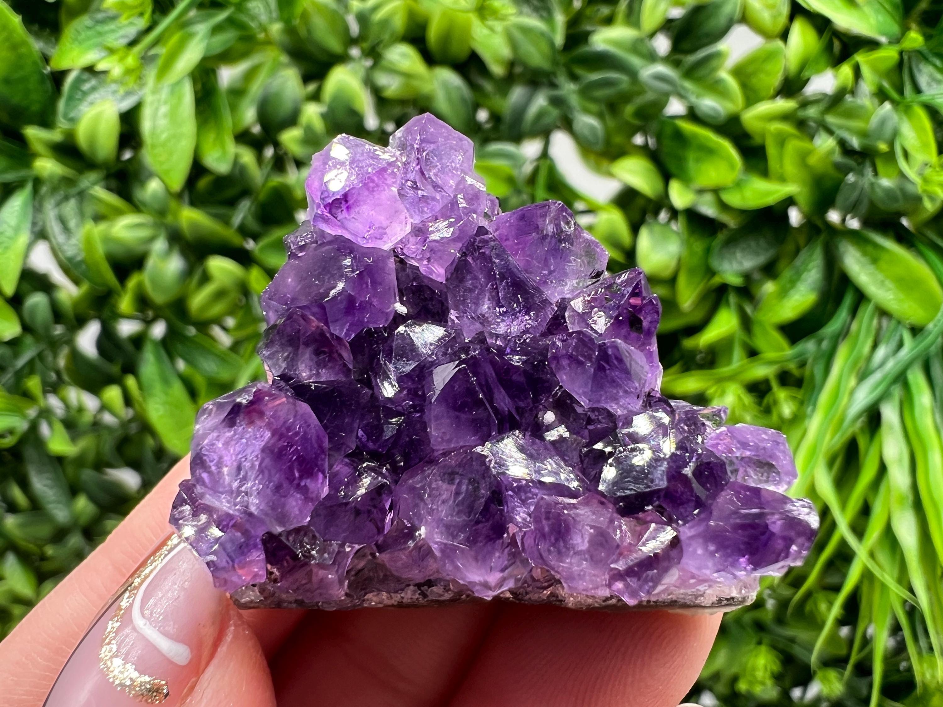 Uruguay Amethyst Crystal: Purple Quartz Home Decor, Energy Stone