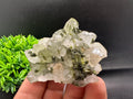 Rare Green Epidote Quartz Crystal Cluster - Eastern Anatolia, Turkey