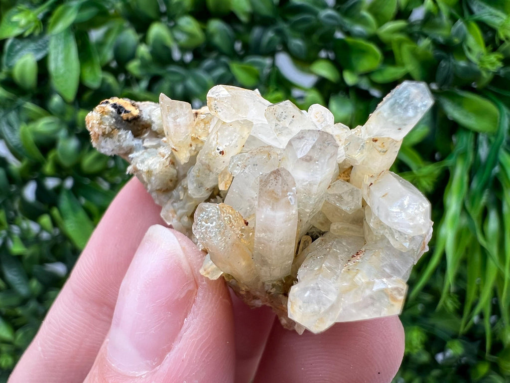 Bulgarian Quartz Mineral Specimen: Iron Oxide Limonite Inclusion