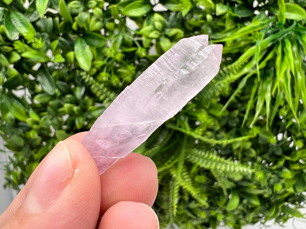 Amethyst Phantom Quartz Crystal: Chalcedony Chlorite Inclusions, Bulgaria