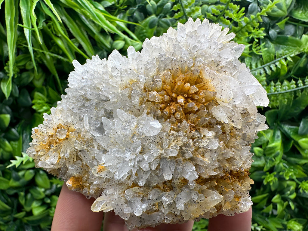 Transparent Quartz Cluster with Mineral Inclusions, Bulgaria