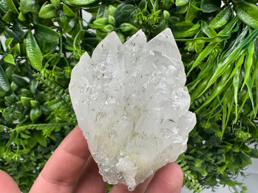 Natural Quartz with Epidote Mineral Specimen, Bulgaria