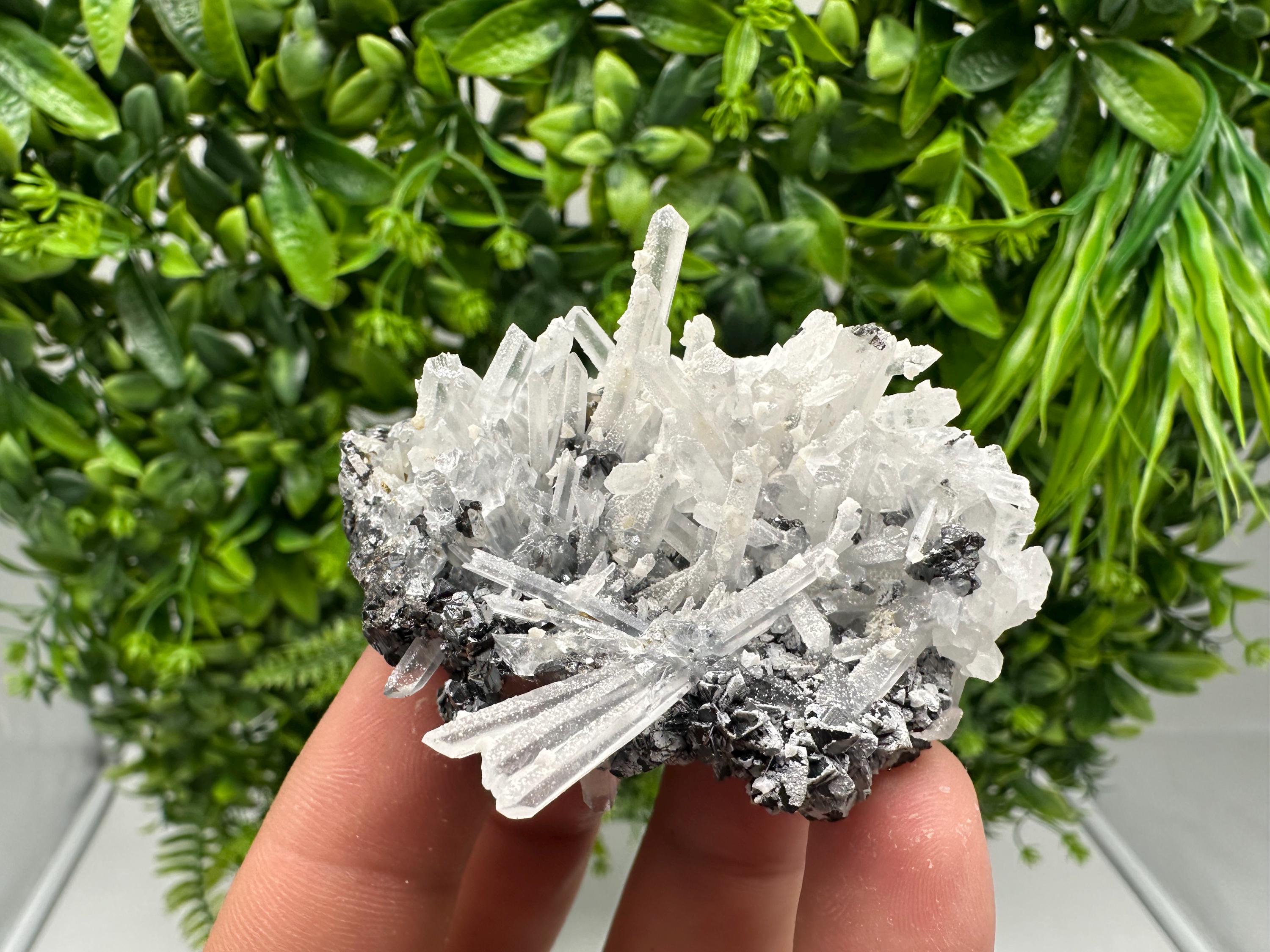 Sphalerite on Quartz: Rare Mineral Cluster from Borieva Mine, Bulgaria