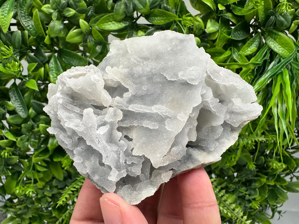 Blue Chalcedony Quartz with Chlorite Inclusions, Krushev Dol Mine