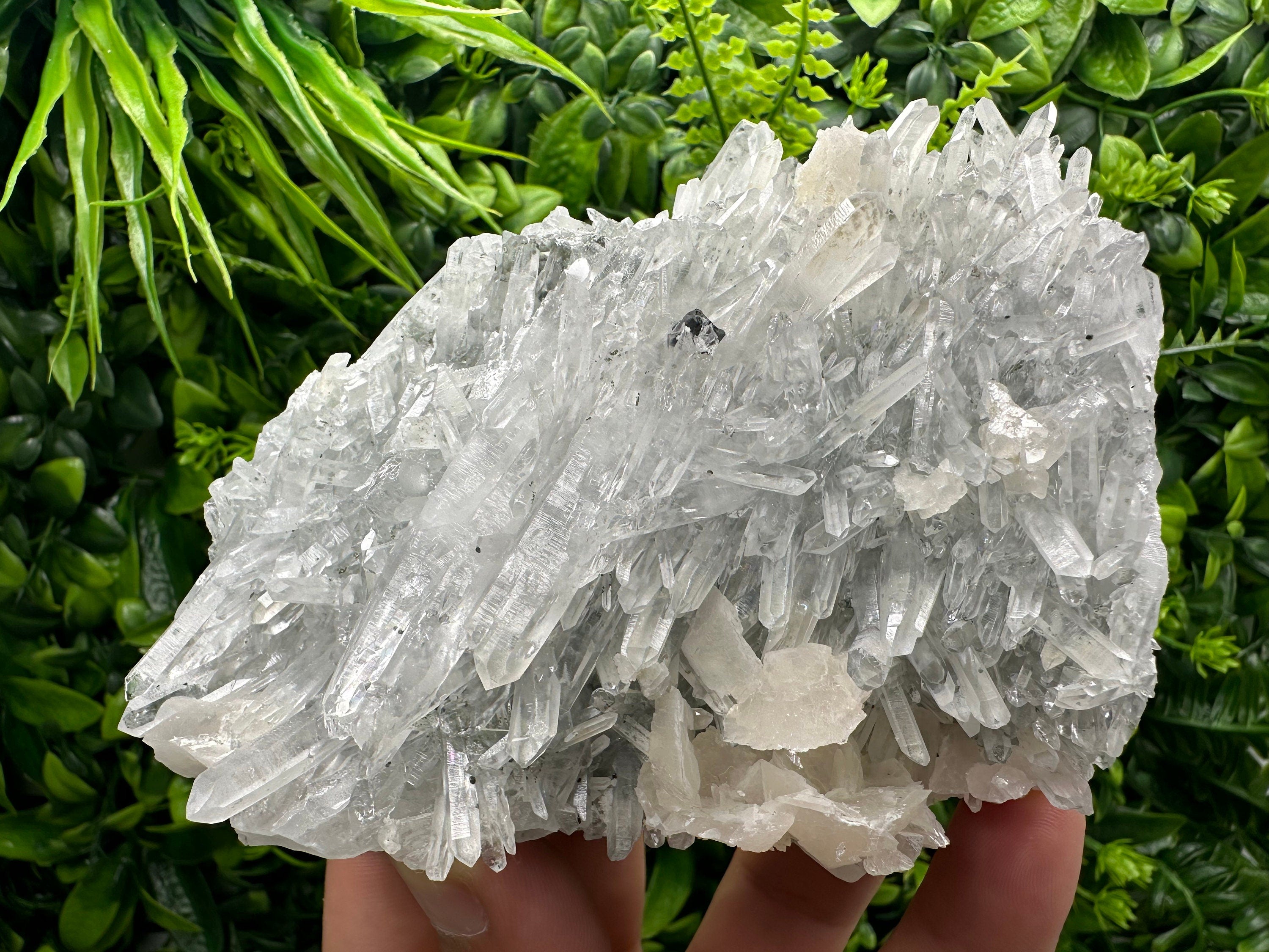 Sphalerite Calcite on Quartz, Bulgaria Mineral Specimen, Home Decor Stone
