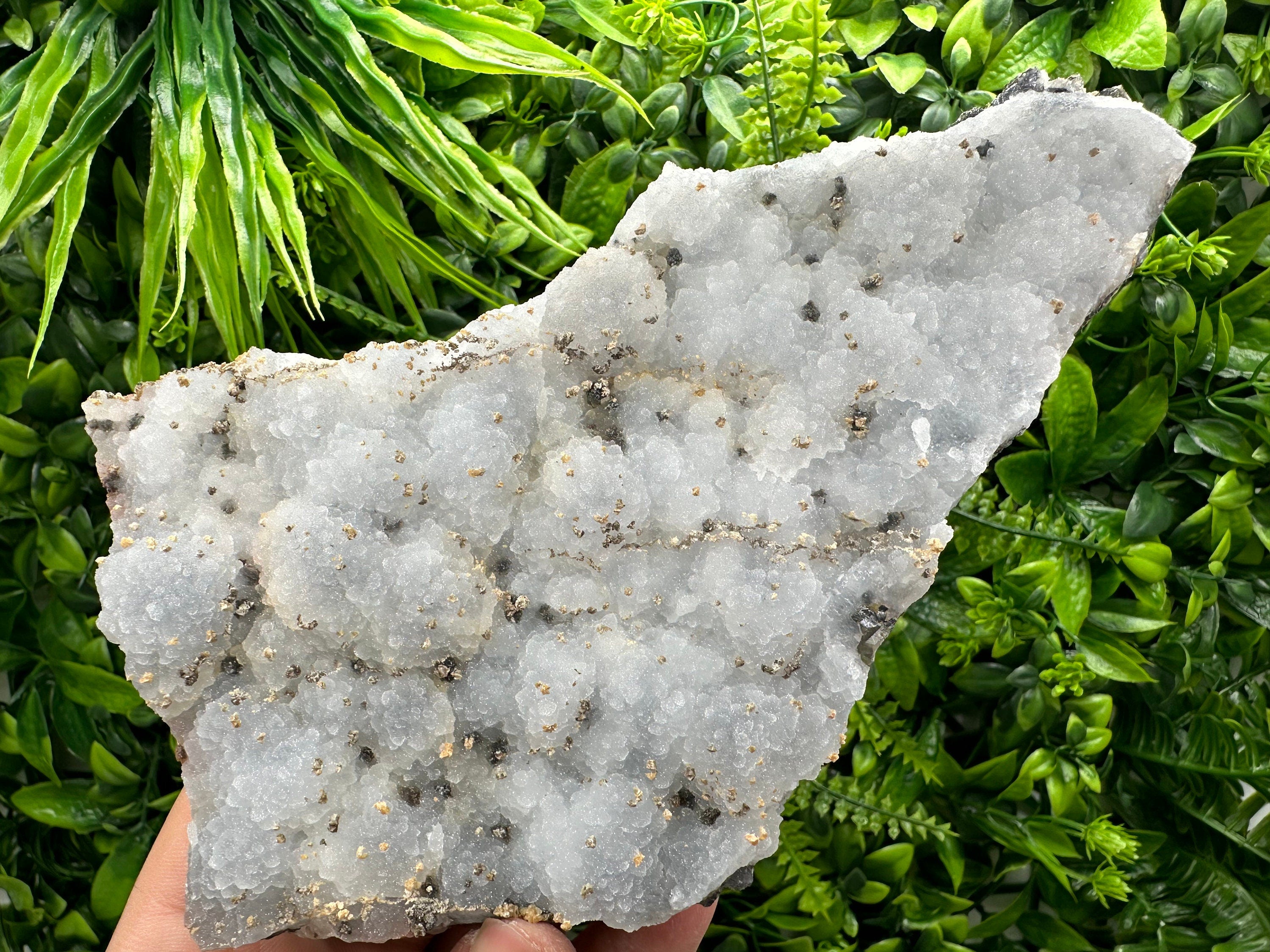 Chalcedony Calcite Cluster, Krushev dol Mineral Specimen