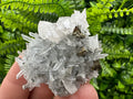 Chalcopyrite & Calcite on Quartz: Borieva Mine, Bulgaria