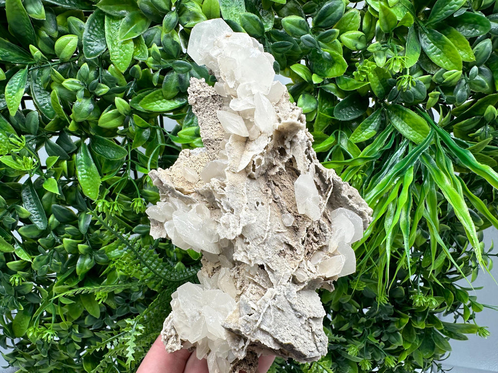 UV Calcite on Aragonite, Bulgaria Mineral Specimen, Rare Crystal