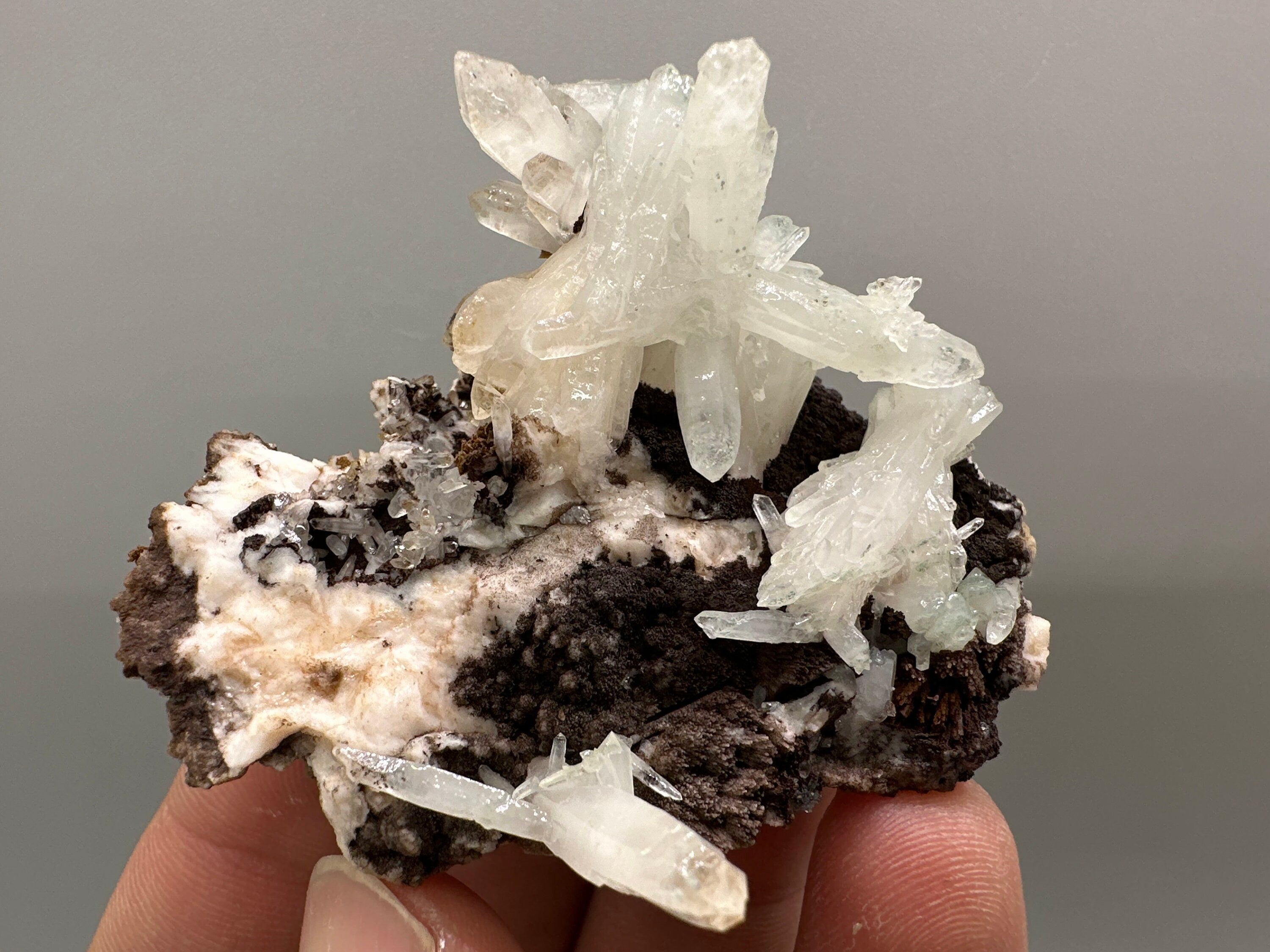 Chlorite Quartz on Rhodochrosite with Dolomite - September 9th Mine