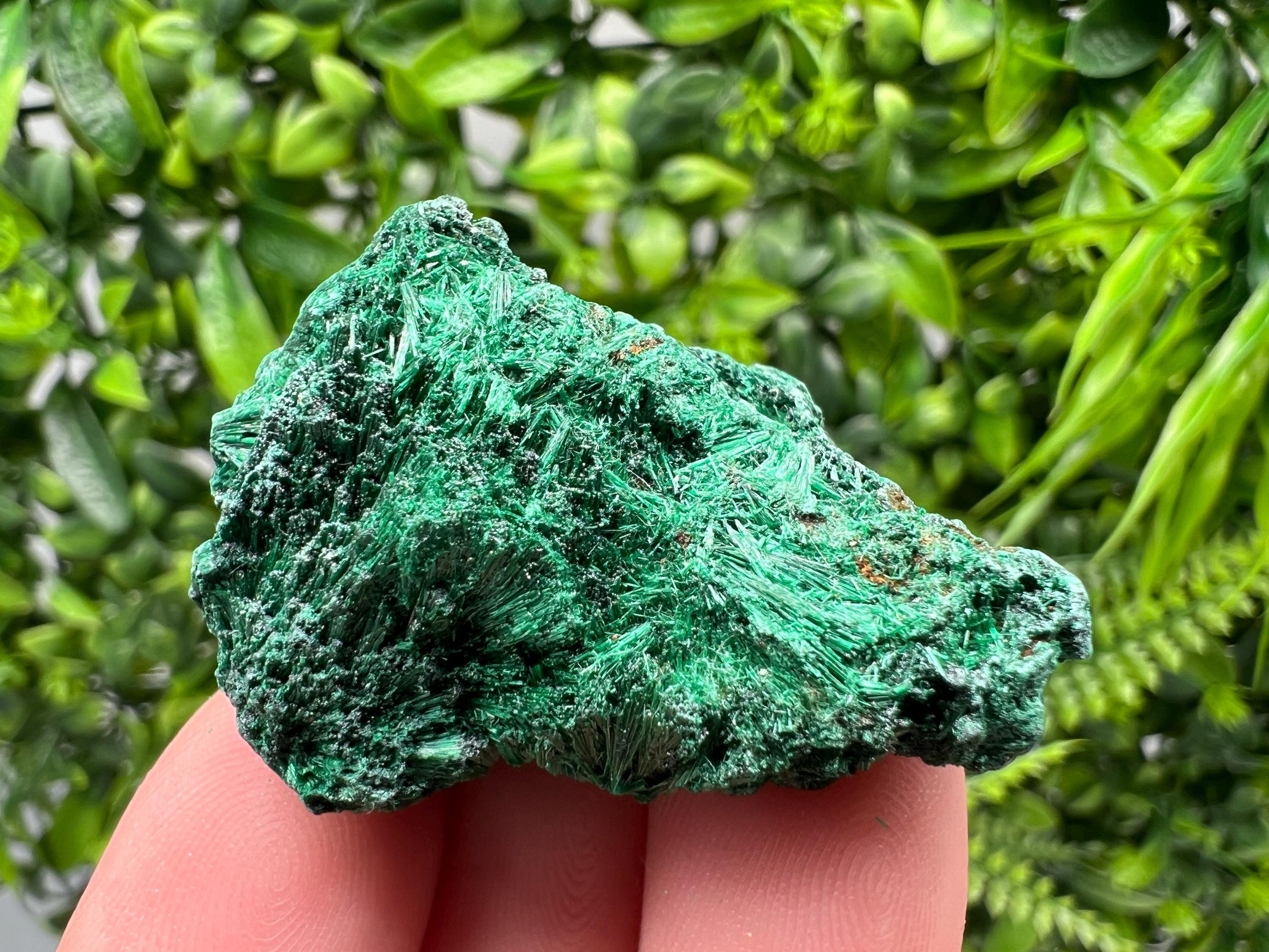 Green Polished Malachite Crystal, Congo Minerals, Chakra Stone