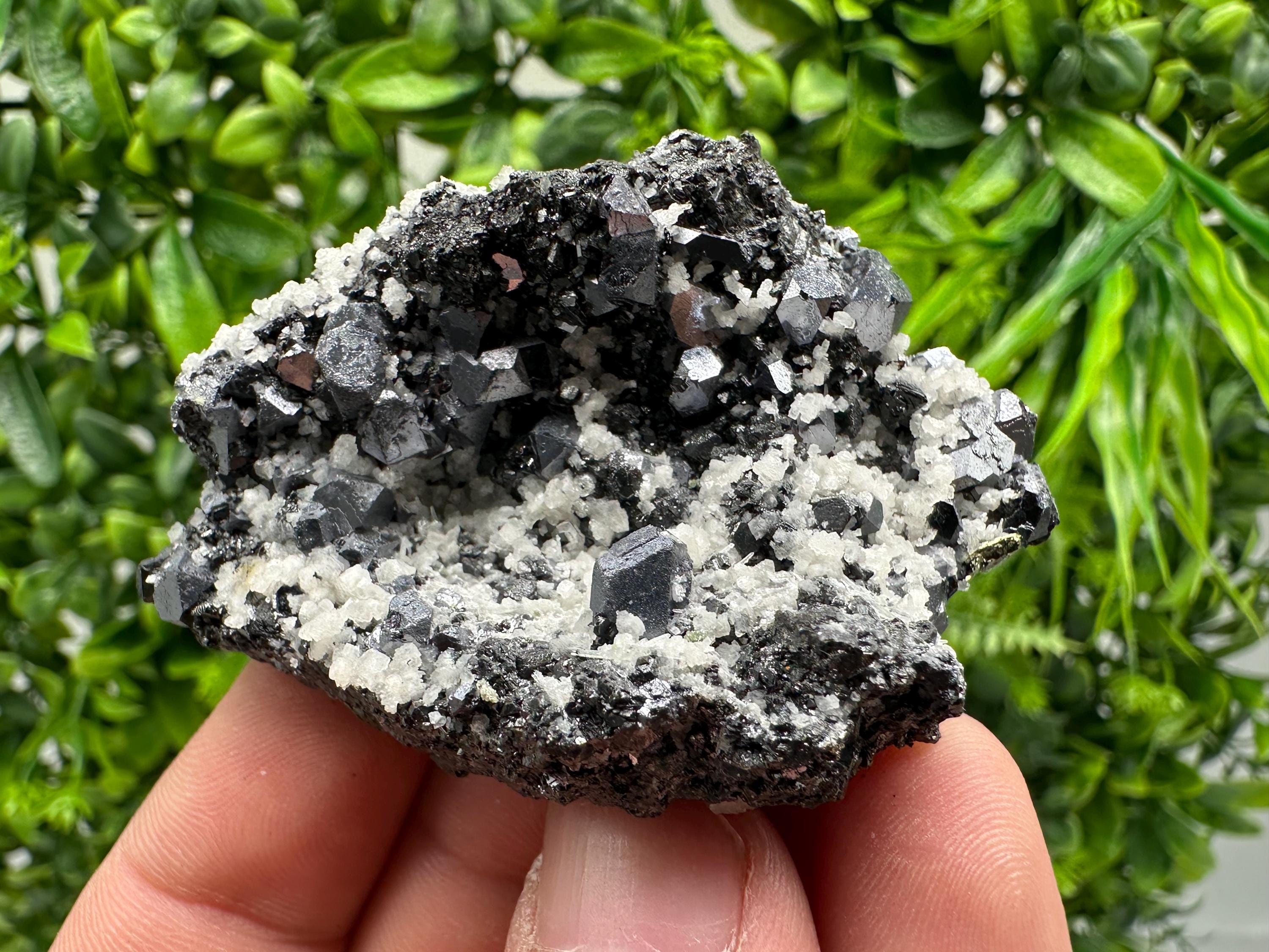 Stunning Shpinel Galena on Sphalerite,Calcite from Borieva mine,Madan,Bulgaria,Natural,collectible mineral specimen,home decor,collectible’s