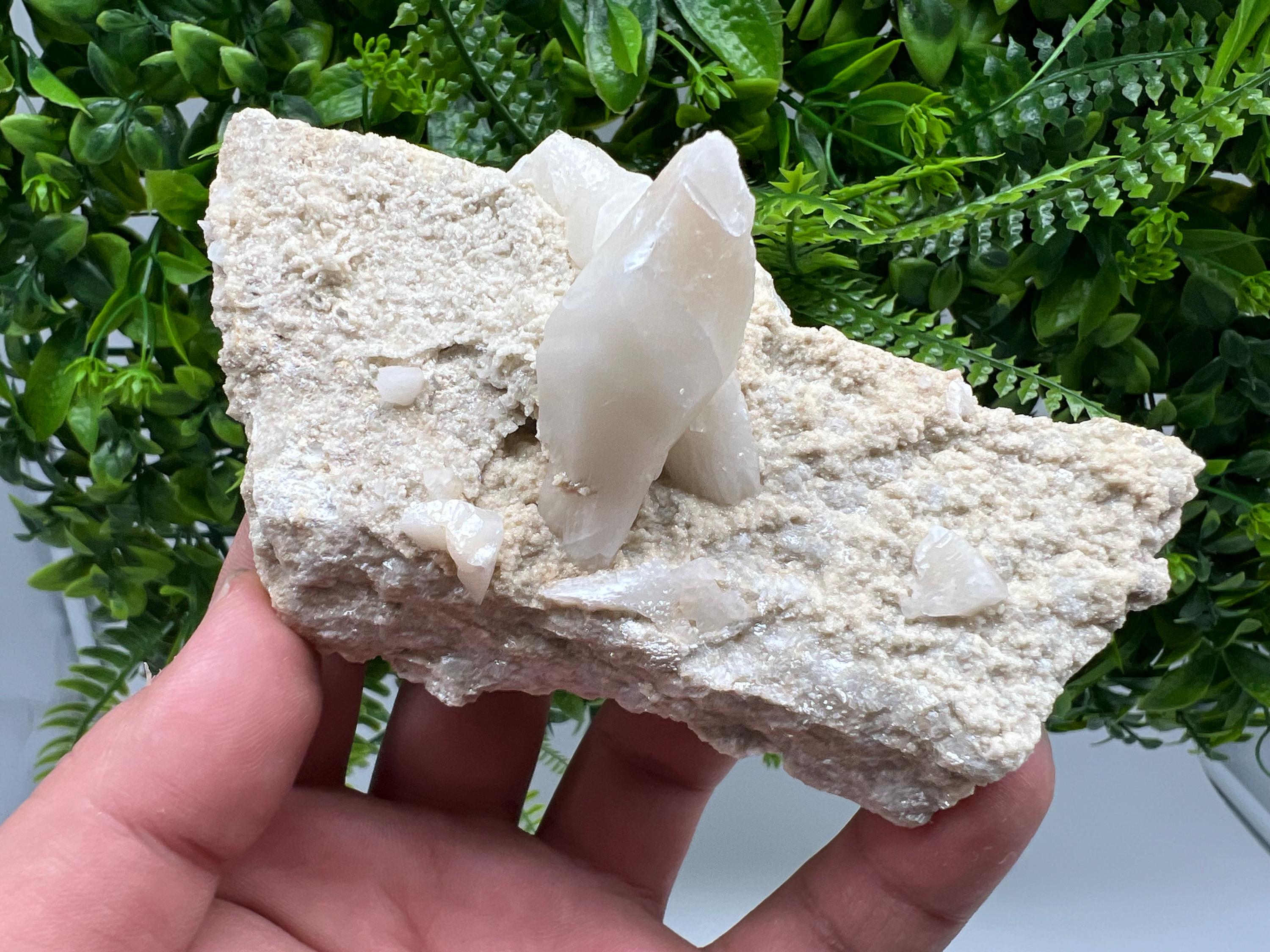 Calcite on Aragonite: Rare Healing Crystal from Bulgaria
