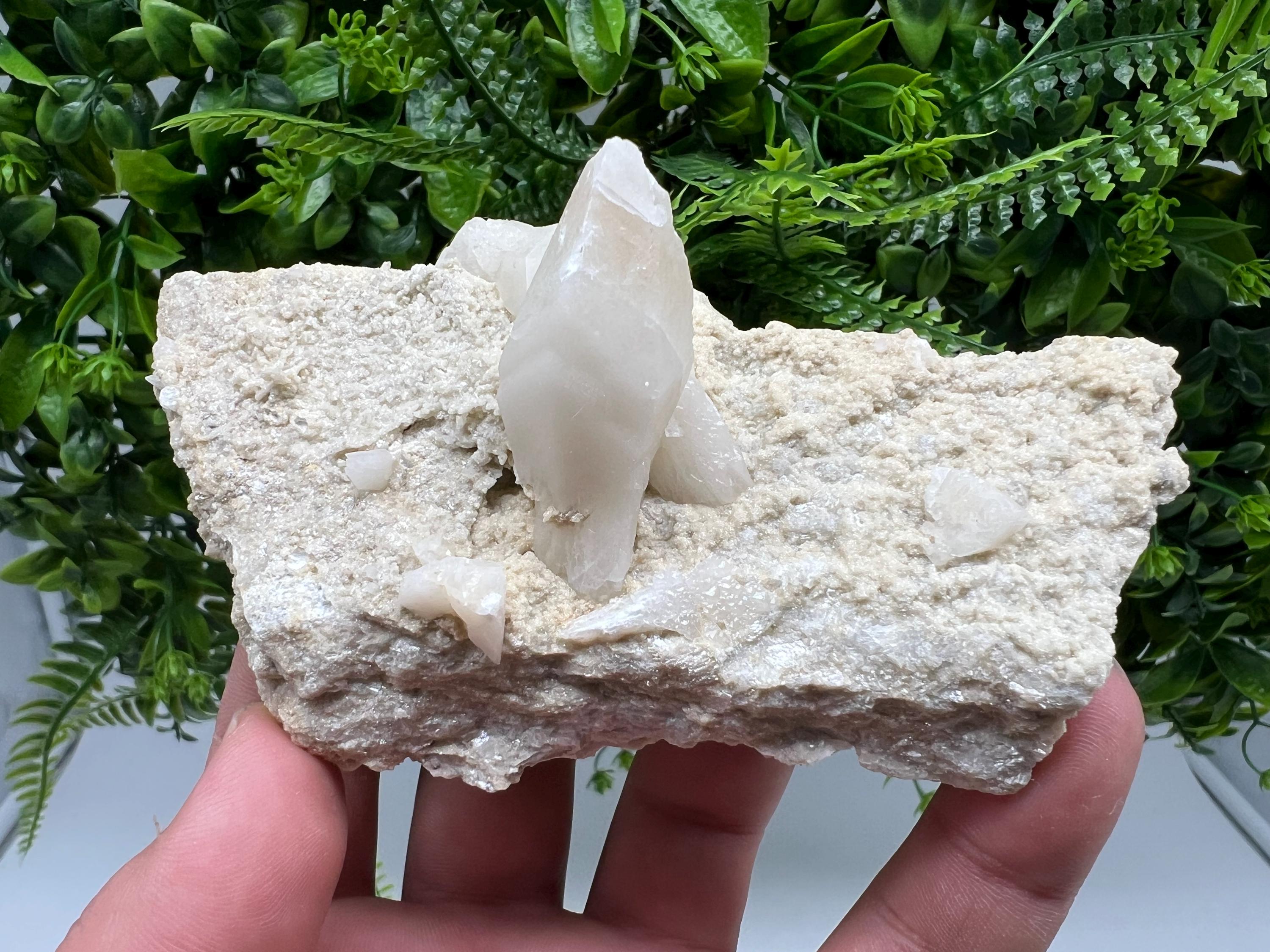 Calcite on Aragonite: Rare Healing Crystal from Bulgaria